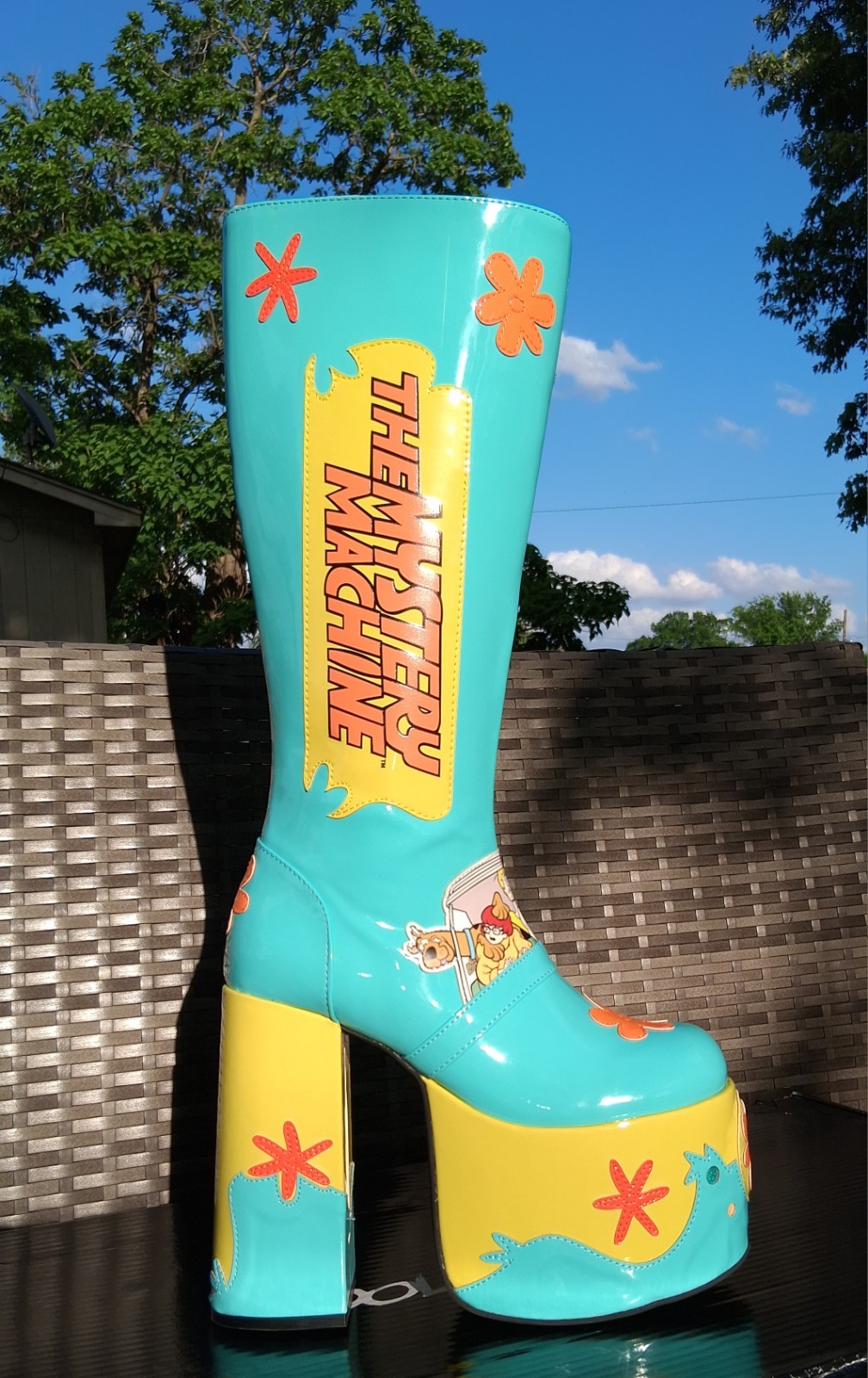 Dolls Kill® x SCOOBY-DOO™ «Mystery Machine» Platform GoGo Boots