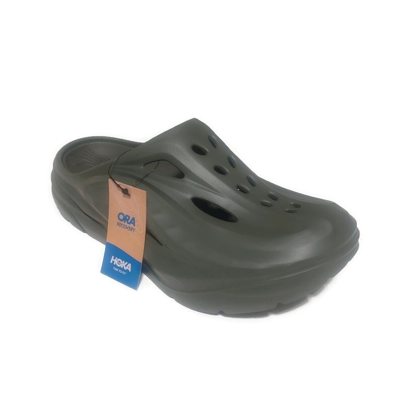HOKA Ora Recovery Mule Mens Size 6 Womens Size 8 Sandal Slate Gray 1147951