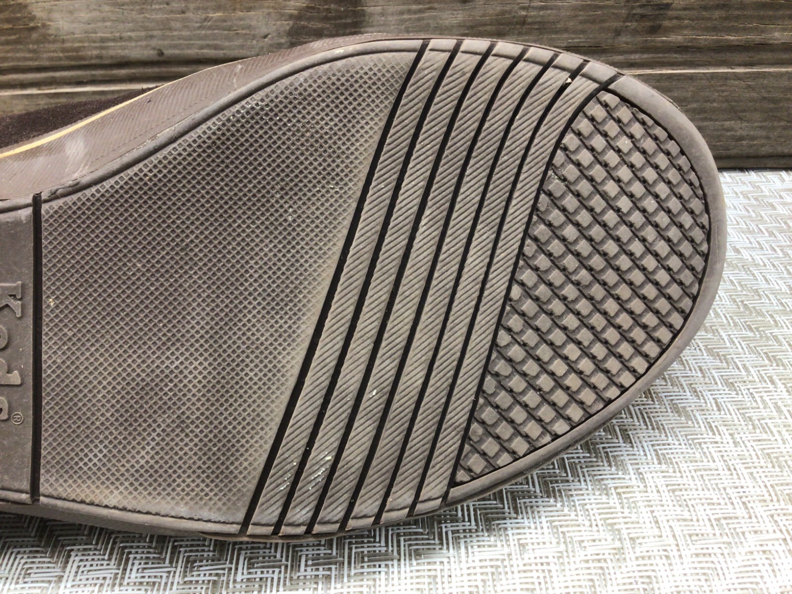 KEDS Womens Expresso Brown Suede Zip Front Shoes Slip On Size 9.5