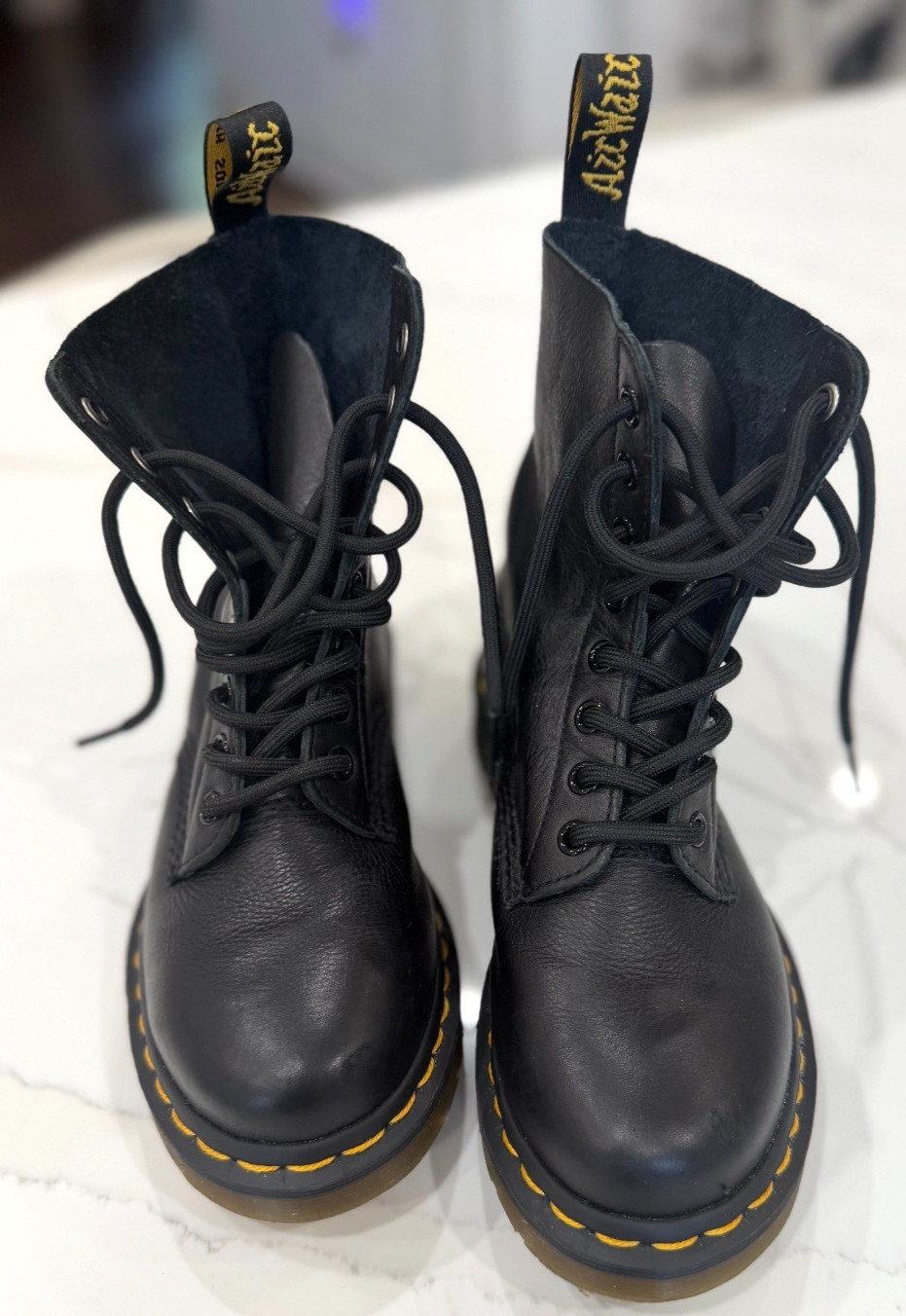Dr. Martens 1460 Pascal Virginia Leather Boots for Women, Size US 5