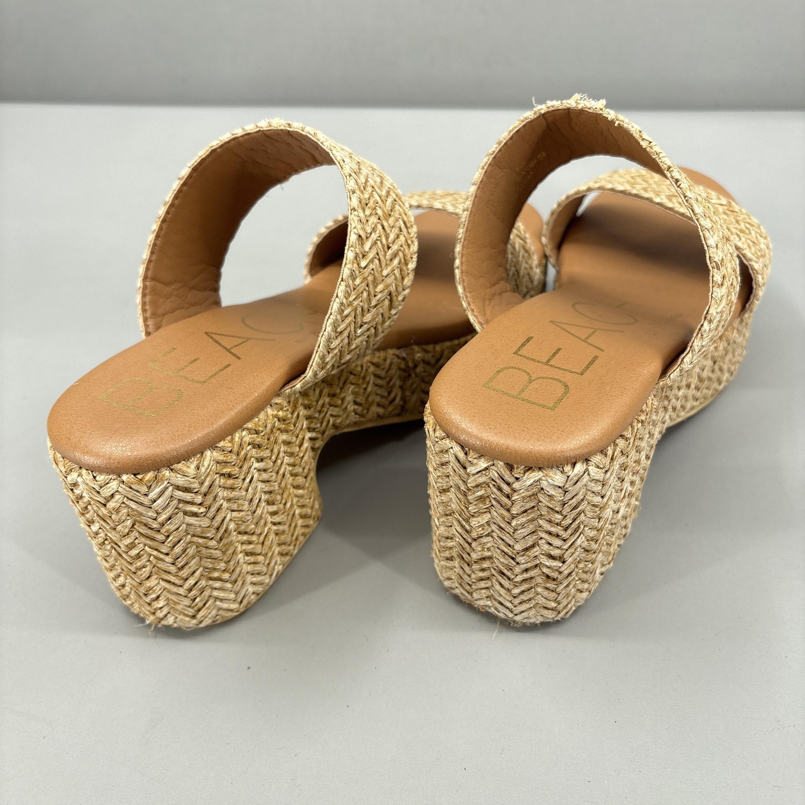 Beach By Matisse Sandals Shoes Womens Size 9 Beige Ocean Ave Platform Slide