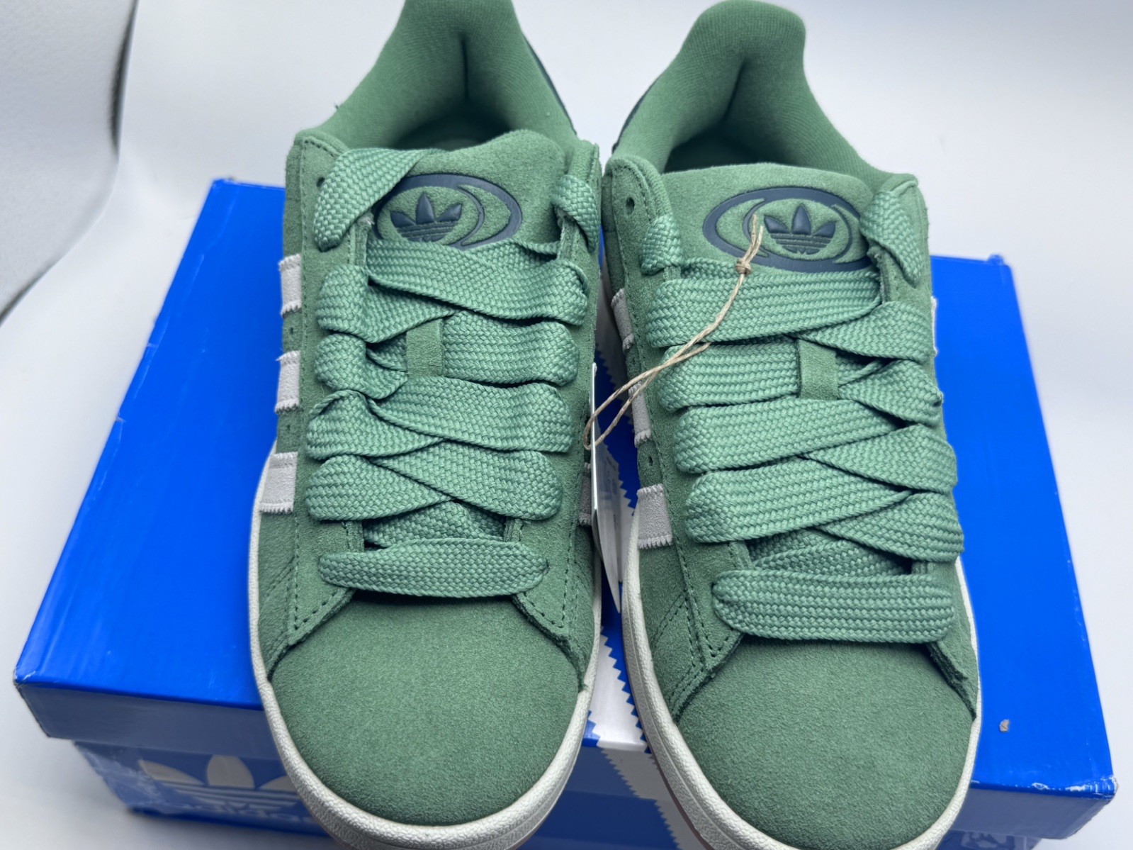 Adidas Campus 00s W Green White Suede Sneakers JR0104 Women’s Size 7