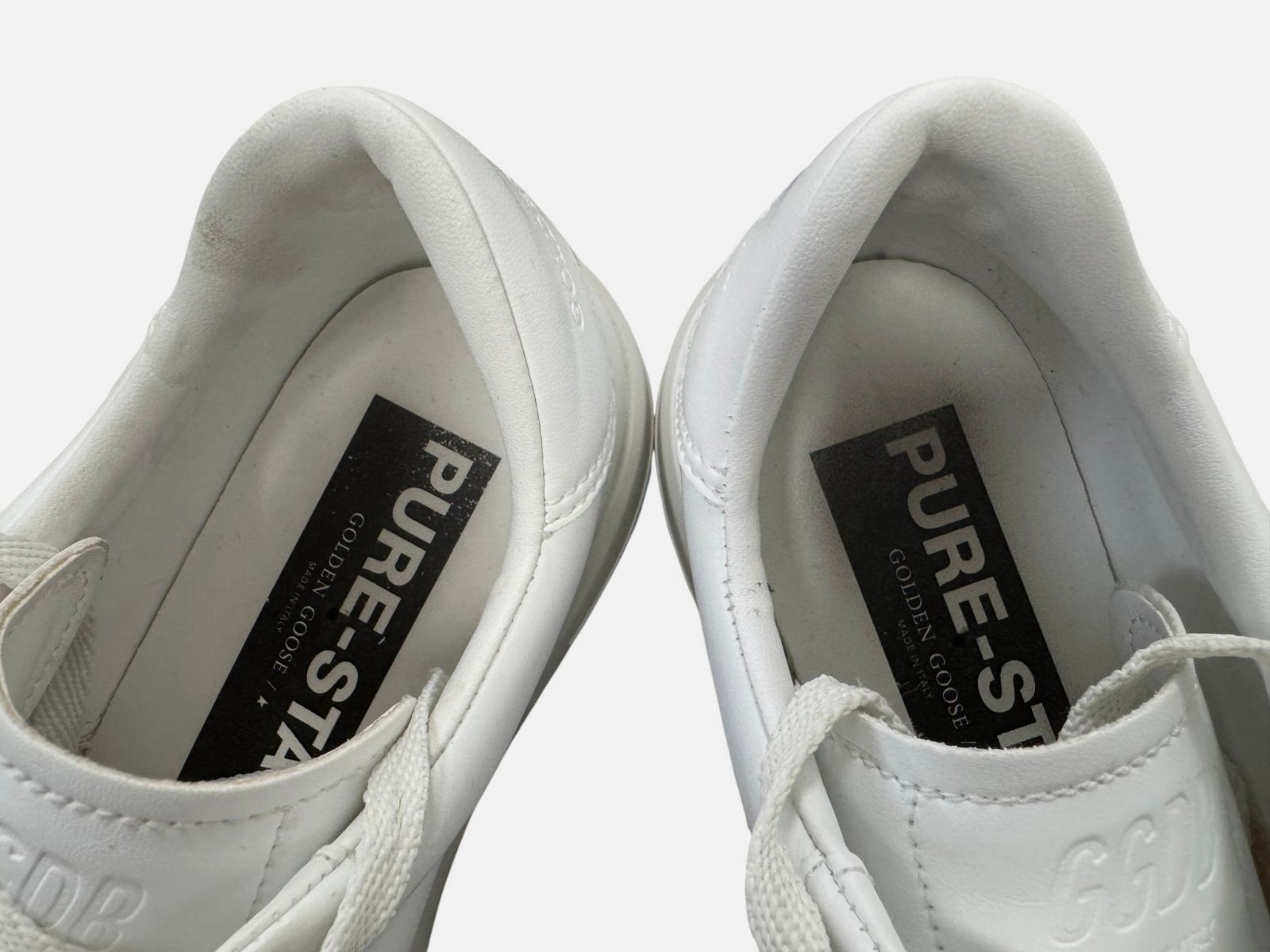 Golden Goose Women’s White Purestar Vegan Low-Top Sneakers Shoes Size EU:38 US:8