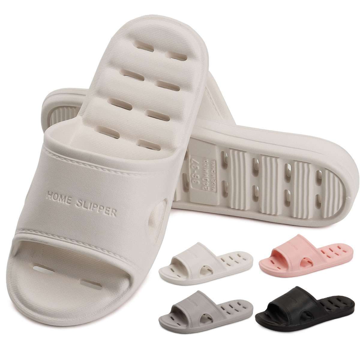 Womens Mens Slippers Bath Shower Non-Slip Bathroom Sandals Ourdoor Soft Shoes US