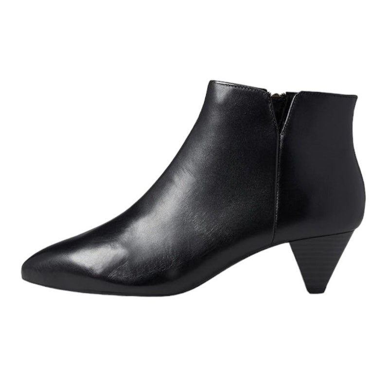 Rockport Women’s Milia V Leather Pointed Toe Booties Black Size 7 1/2