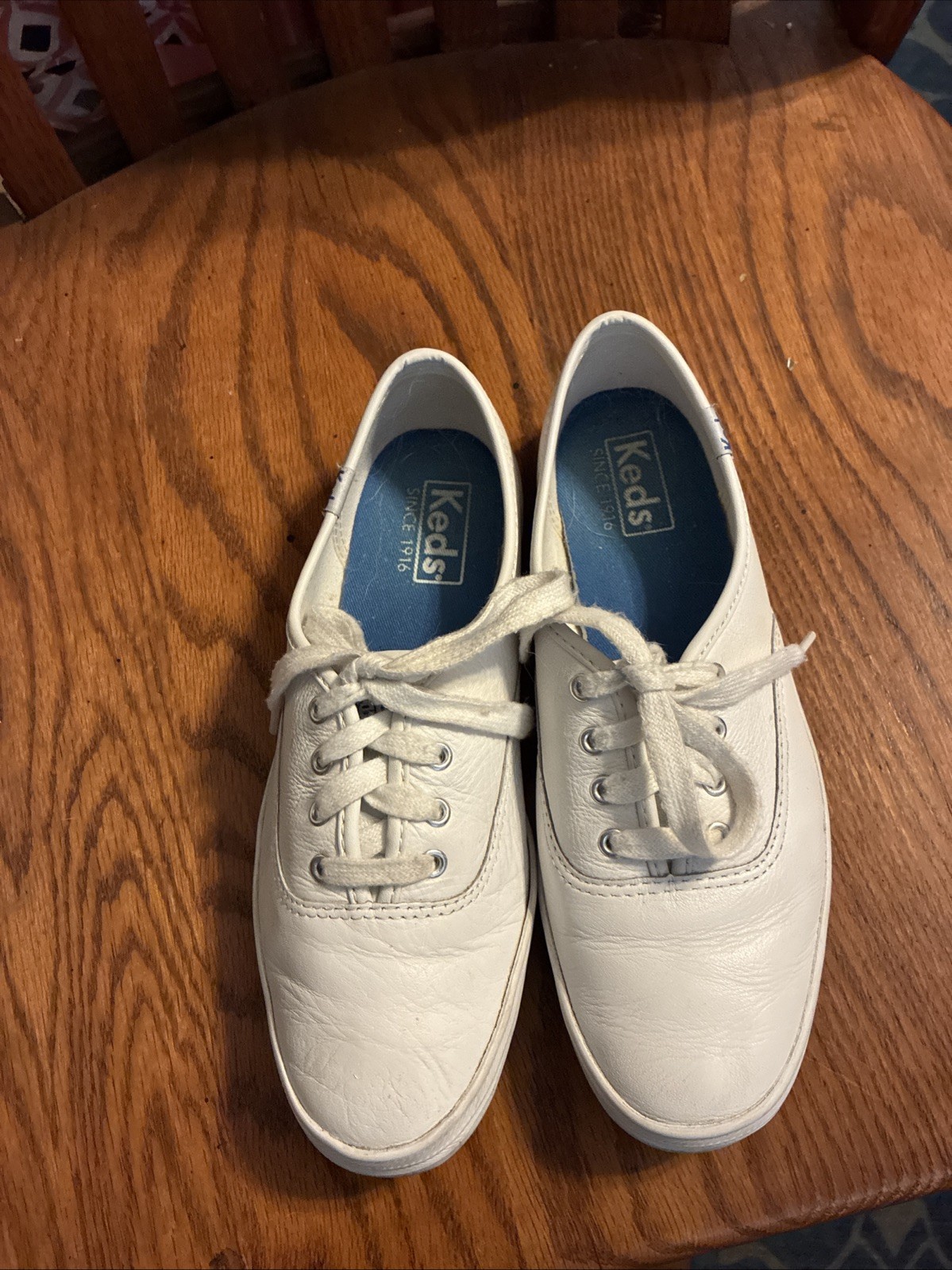 Keds Size 6 Champion White Low Top Lace-Up Sneakers Solid, WH45750M