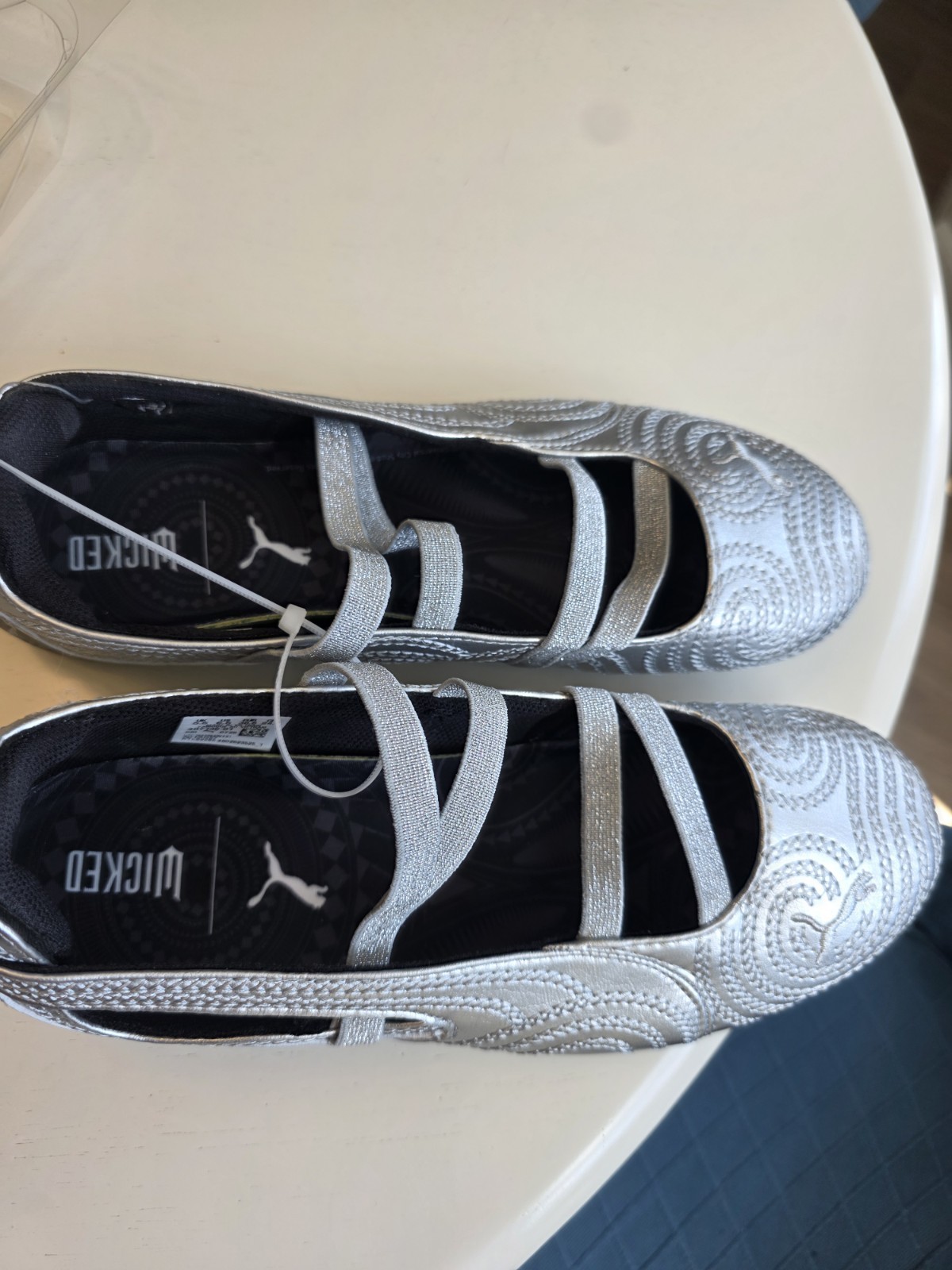 PUMA X Wicked Speedcat Ballet Silver Sneakers Casual Shoes 40713501 Size 6.5
