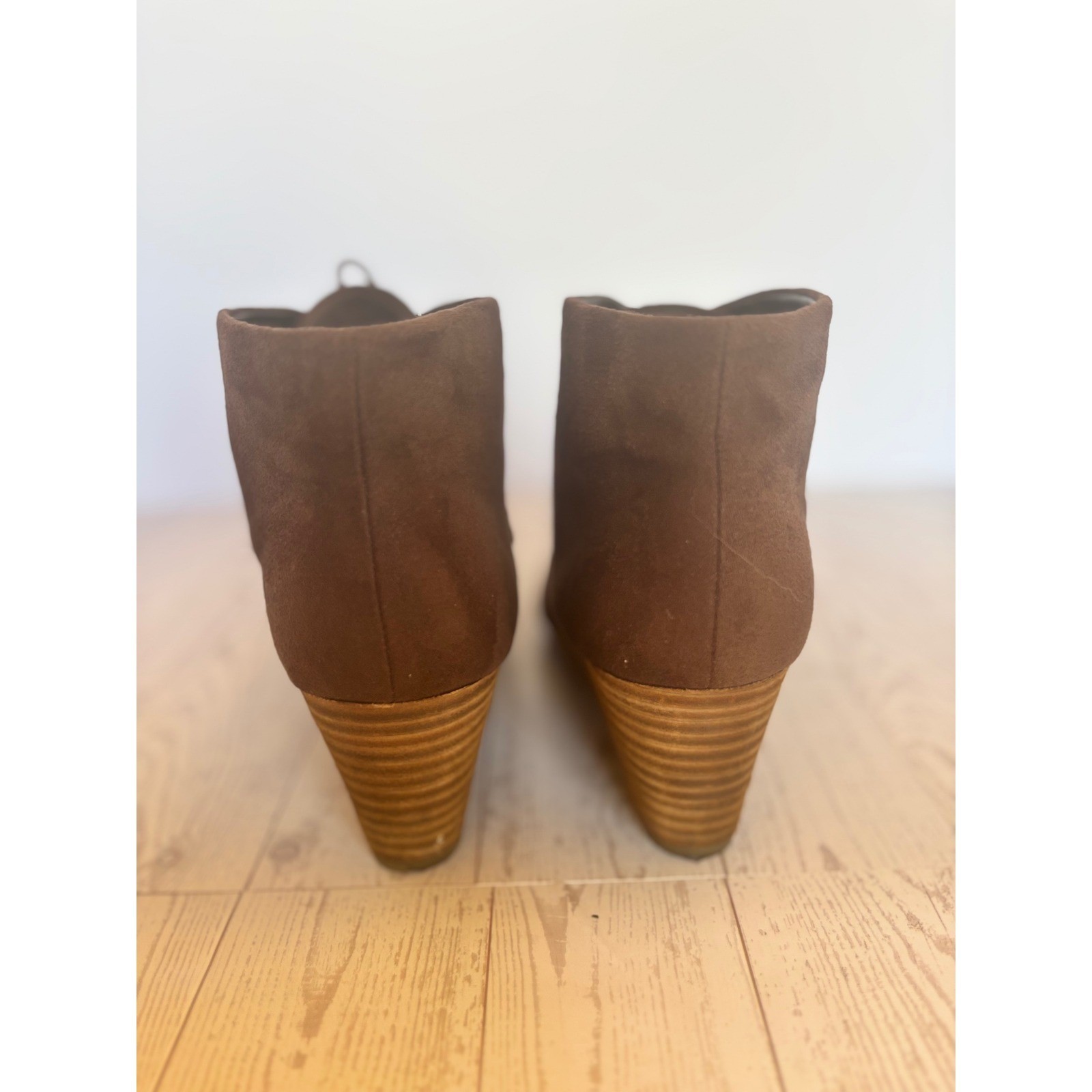 Dr Scholl’s Dakota Women’s Brown Suede Ankle Boots Size 7.5 Western Utility
