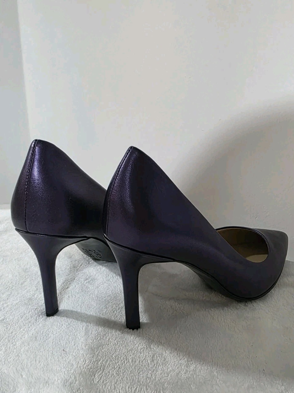 Naturalizer Anna Women’s Heels Deep Plum Purple Leather Size 6.5M