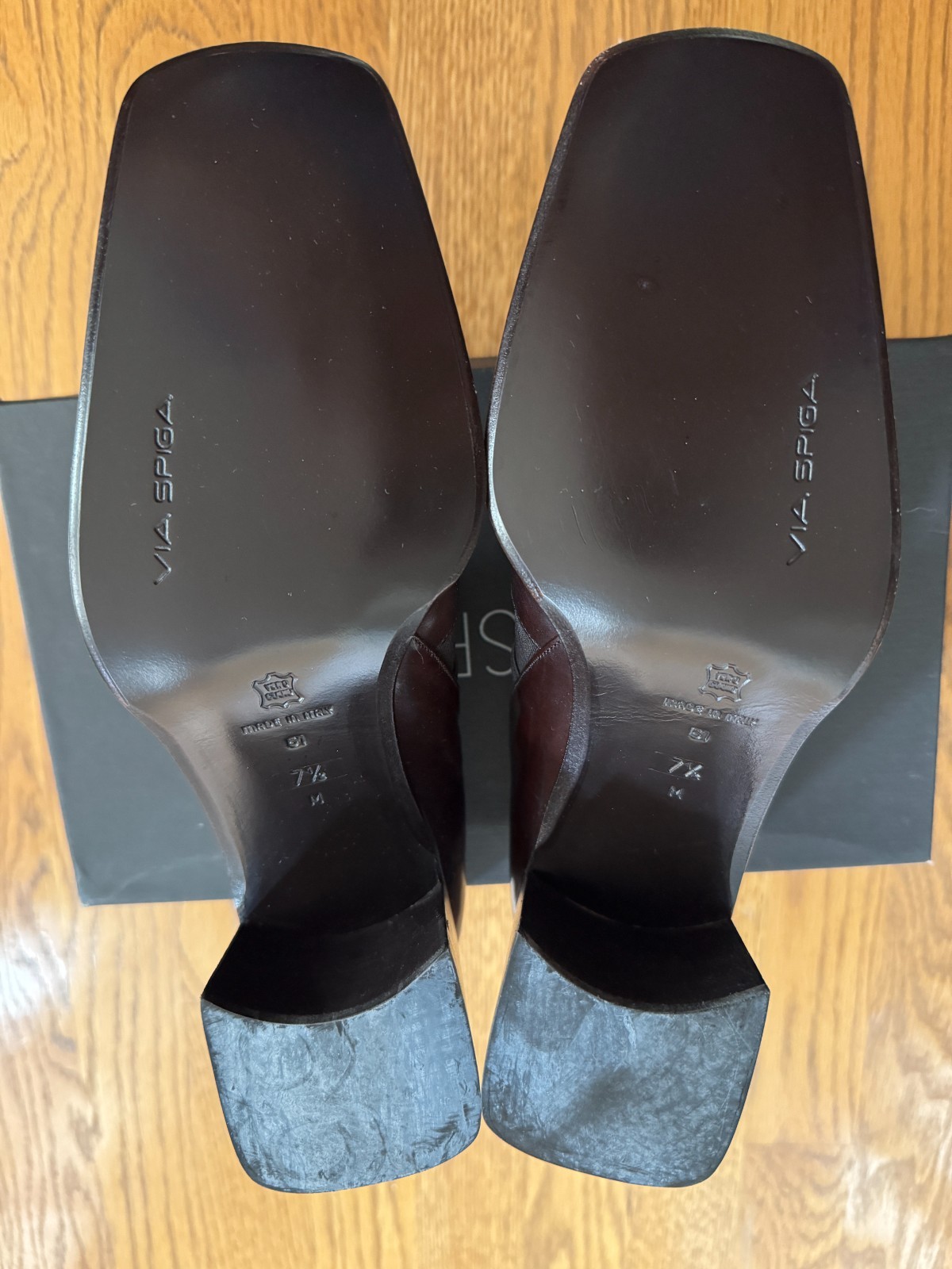 Via Spiga Swift Chocolate Kerala Calf Size 7.5 – New