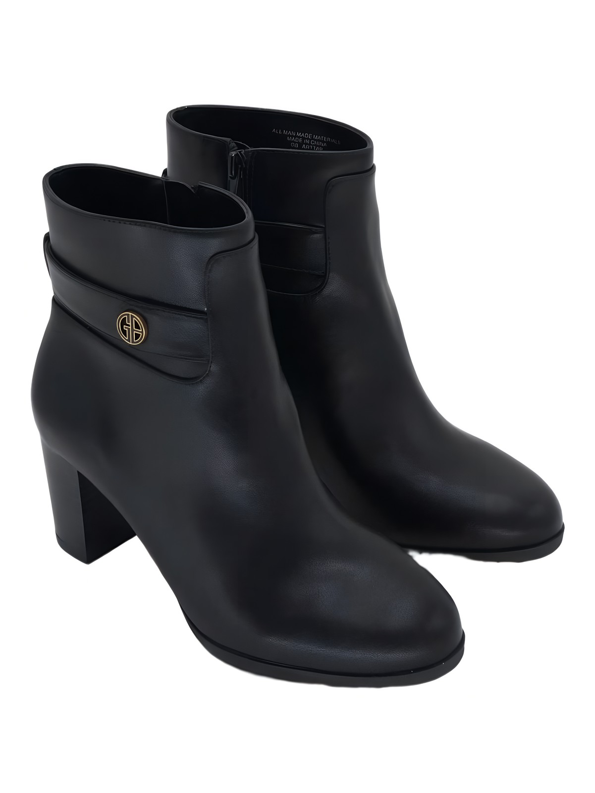 Giani Bernini Artta Round Toe Ankle Bootie 2.75in Heel Black Size 8M