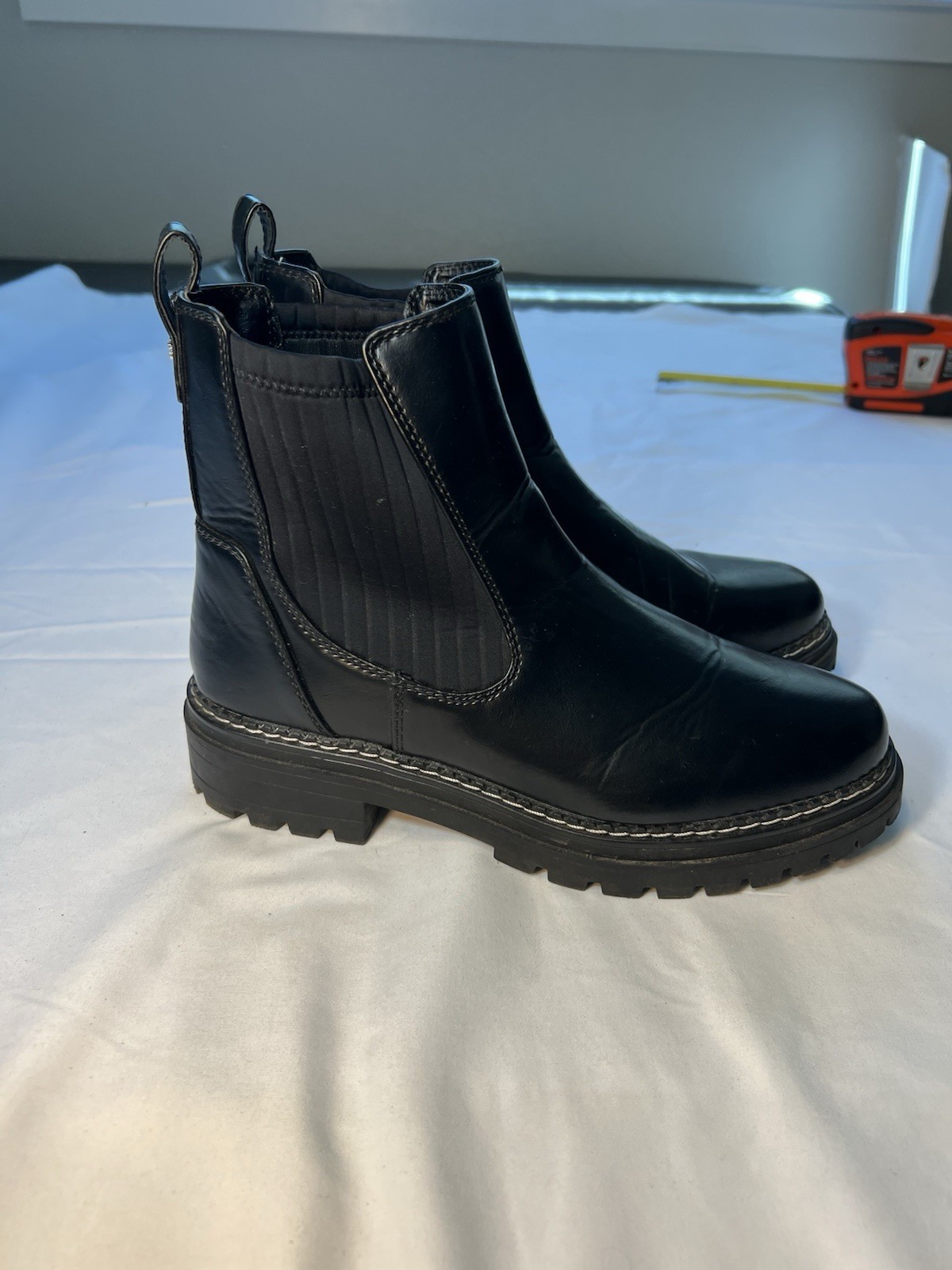 Sam & Libby Women’s Boots Size US 10 Man Made Black Leather