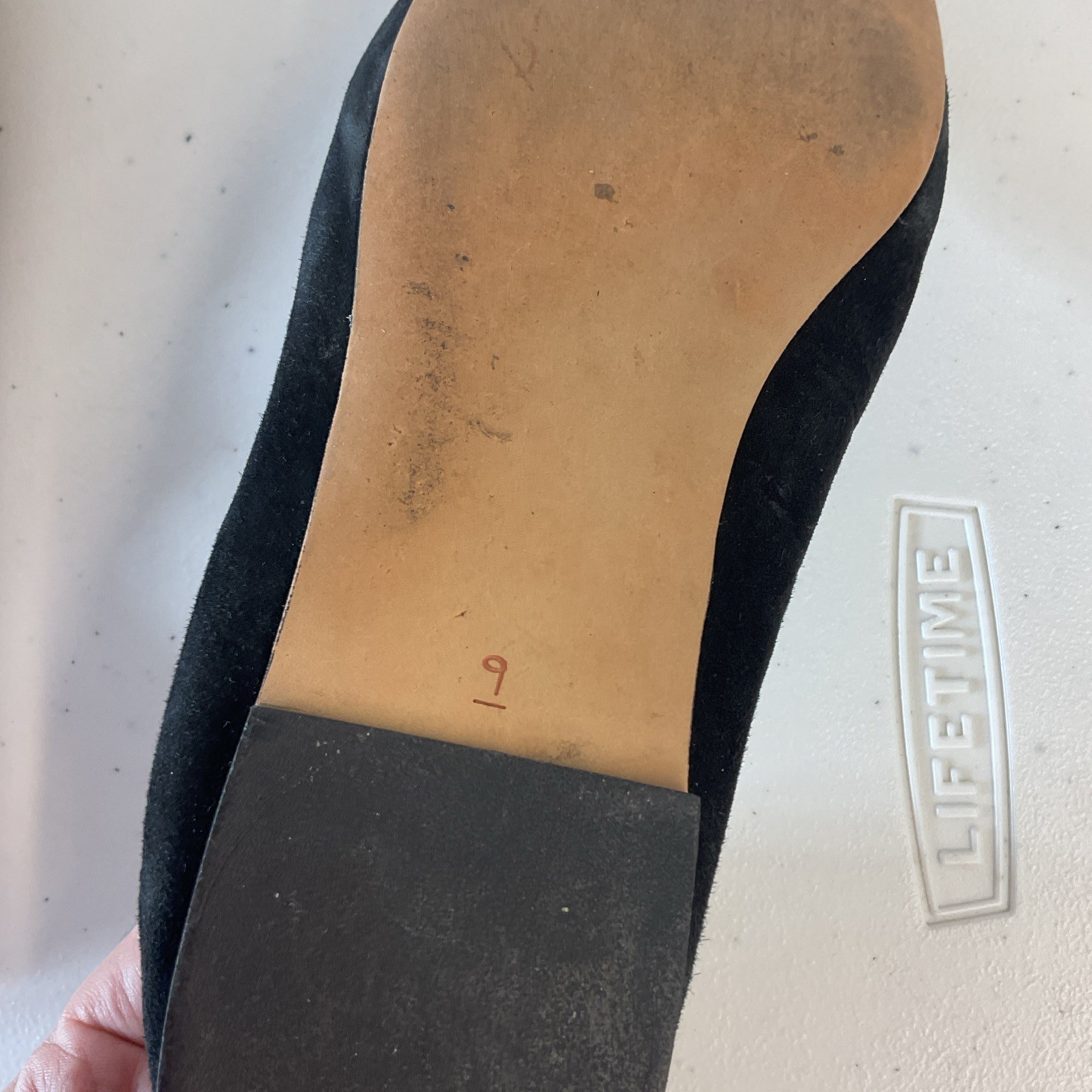 Sam Edelman Felecia Flat Ballet Shoes Black Sude Holiday 9 Casual Travel