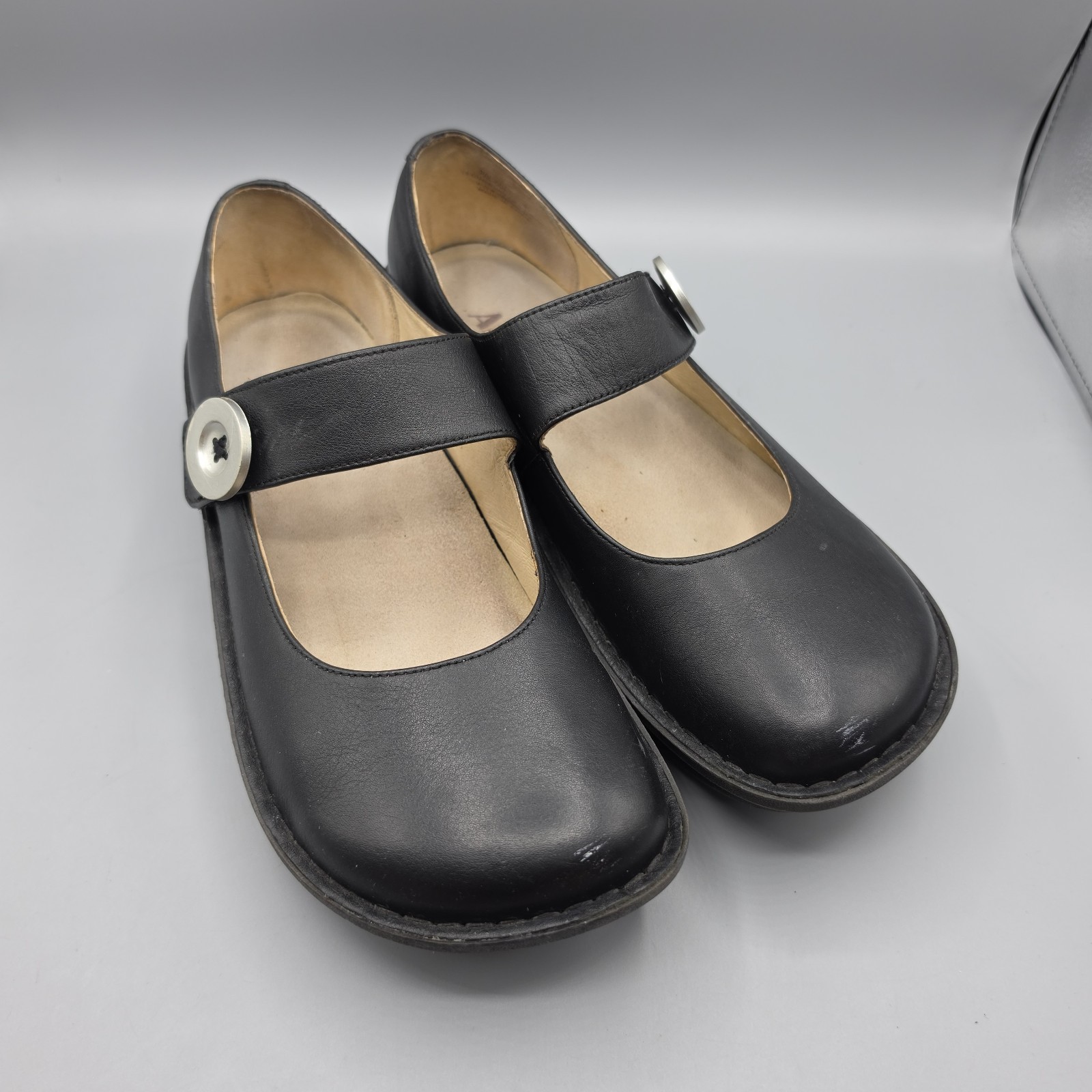 Alegria Paloma Shoes Womens 41 Black Leather Mary Jane Comfort Nurse Uniform