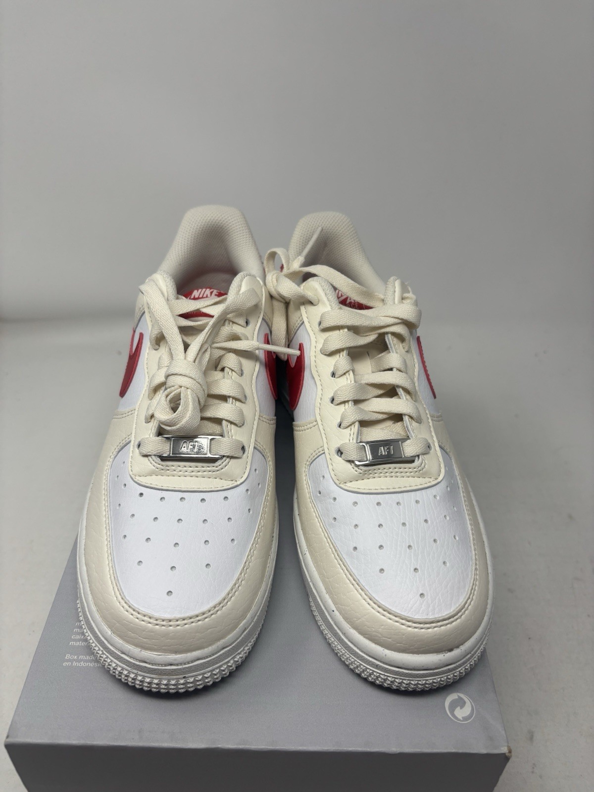 Nike Air Force 1 ‘07 Next Nature Ivory Red White DC9486-109 Women’s Size 7.5