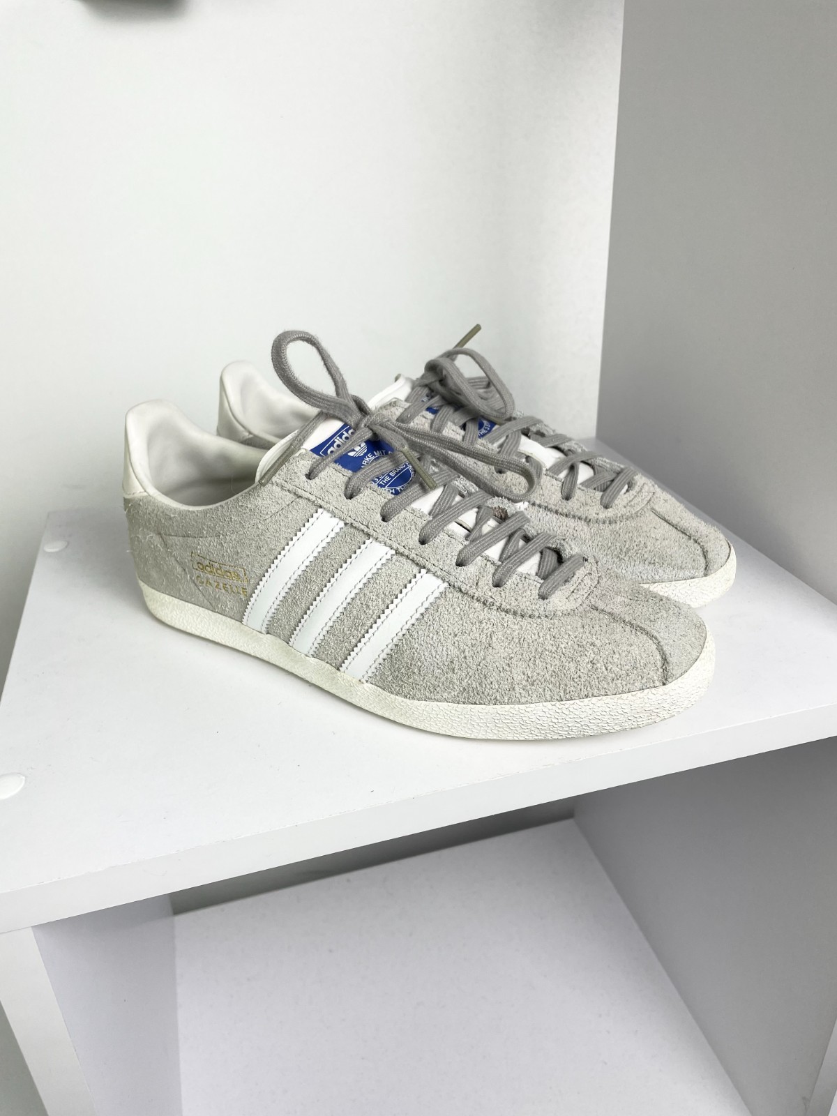 Adidas Gazelle ( Size us 5,5 eu 38 ) Grey Suede OG Outdoor Samba Sneakers Shoes