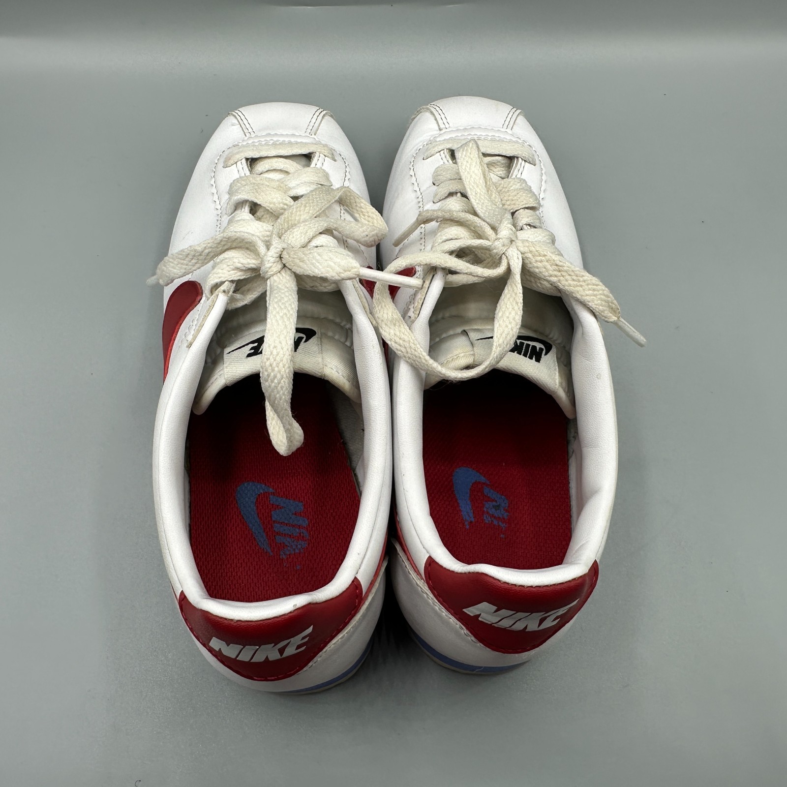Nike Classic Cortez Forrest Gump Sneakers Shoes Women’s Size 7 White Red