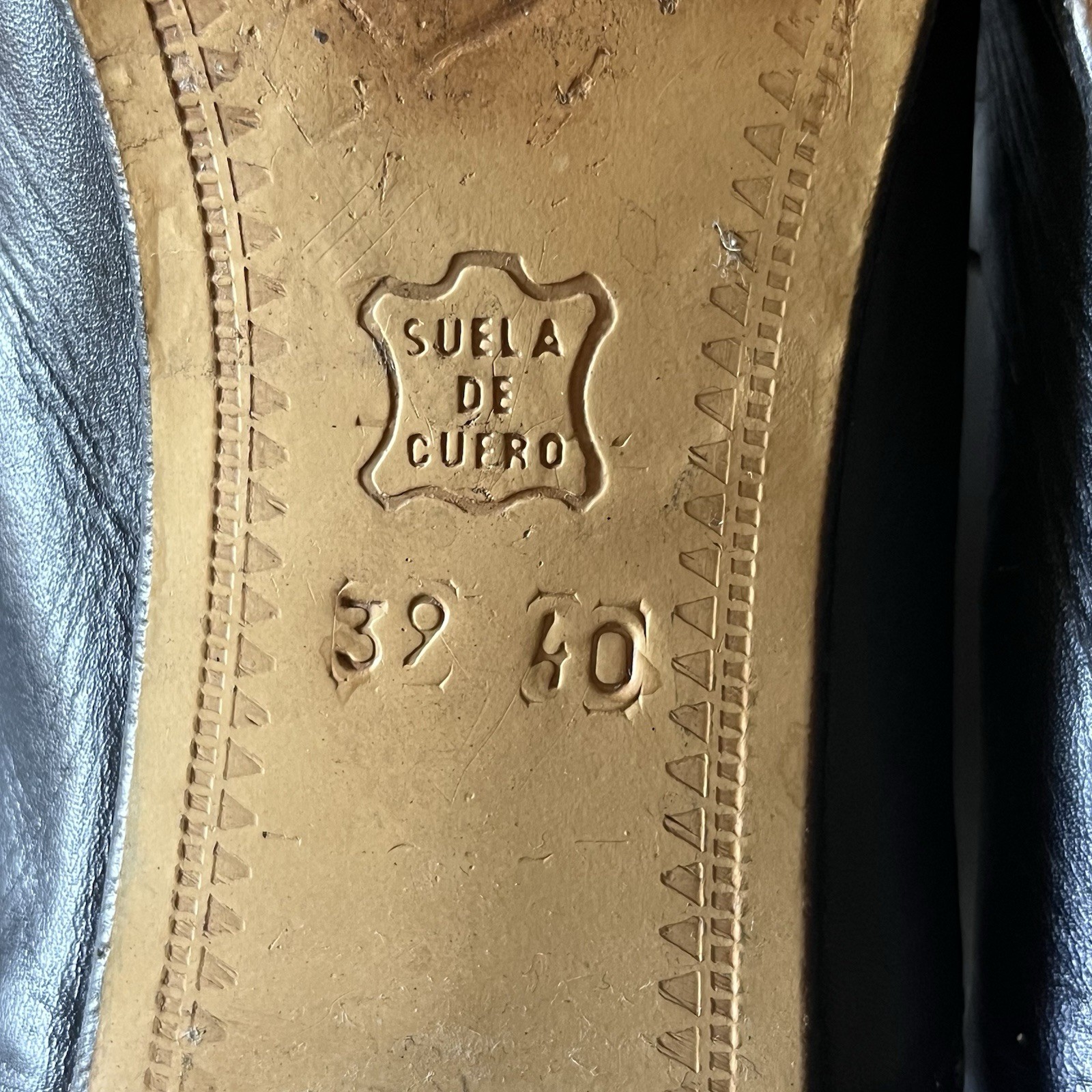 Vintage Y2K Black Leather Mules EU 39 – Goth Grunge Biker Witchy Retro
