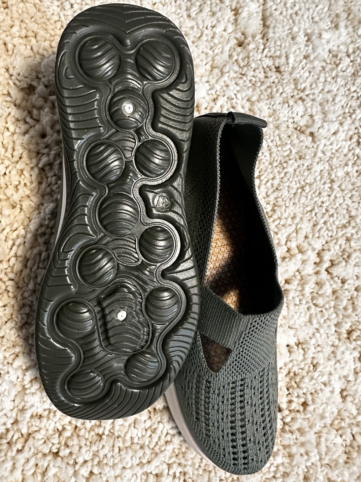 Women’s Daily Orthopedic Walking Breathable Slip On Soft Sole Diabetic Shoe 6.5