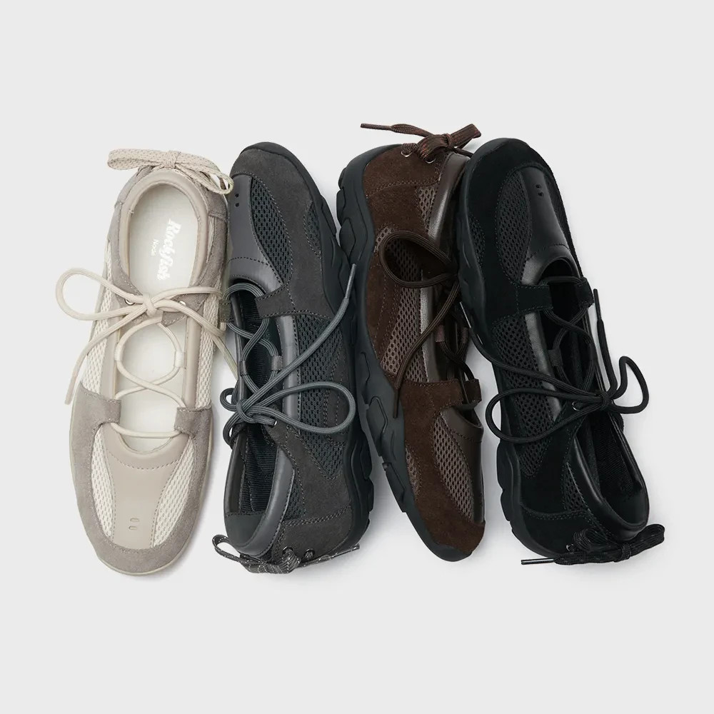Rockfish Weatherwear NICOLE WEAVING LACEUP SNEAKERS Leather Balletcore