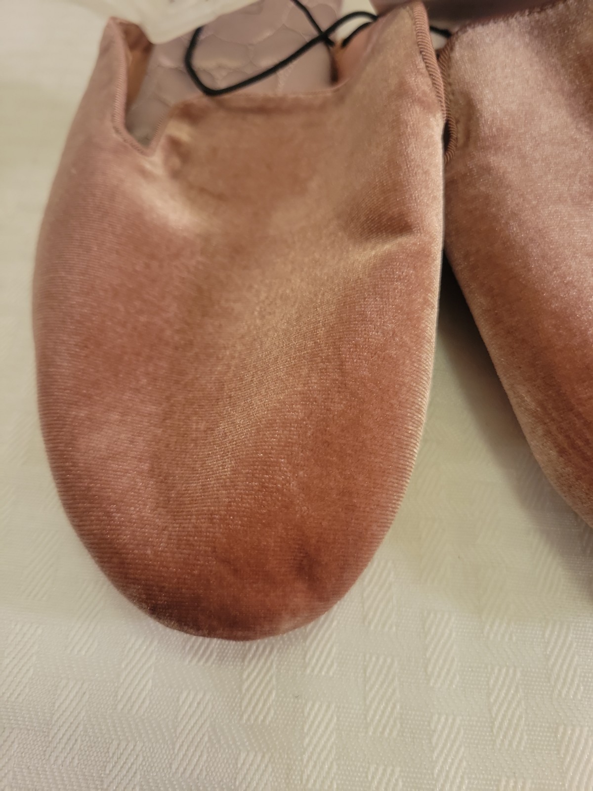 LC LAUREN CONRAD Slip On Slide SLIPPERS Women’s Velvet Pink Size L 9/1 0 New