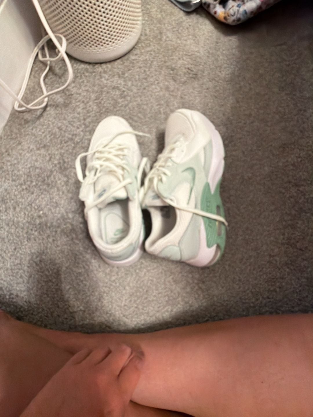 Nike Women’s Air Max Excee White and Barely Green Sneakers