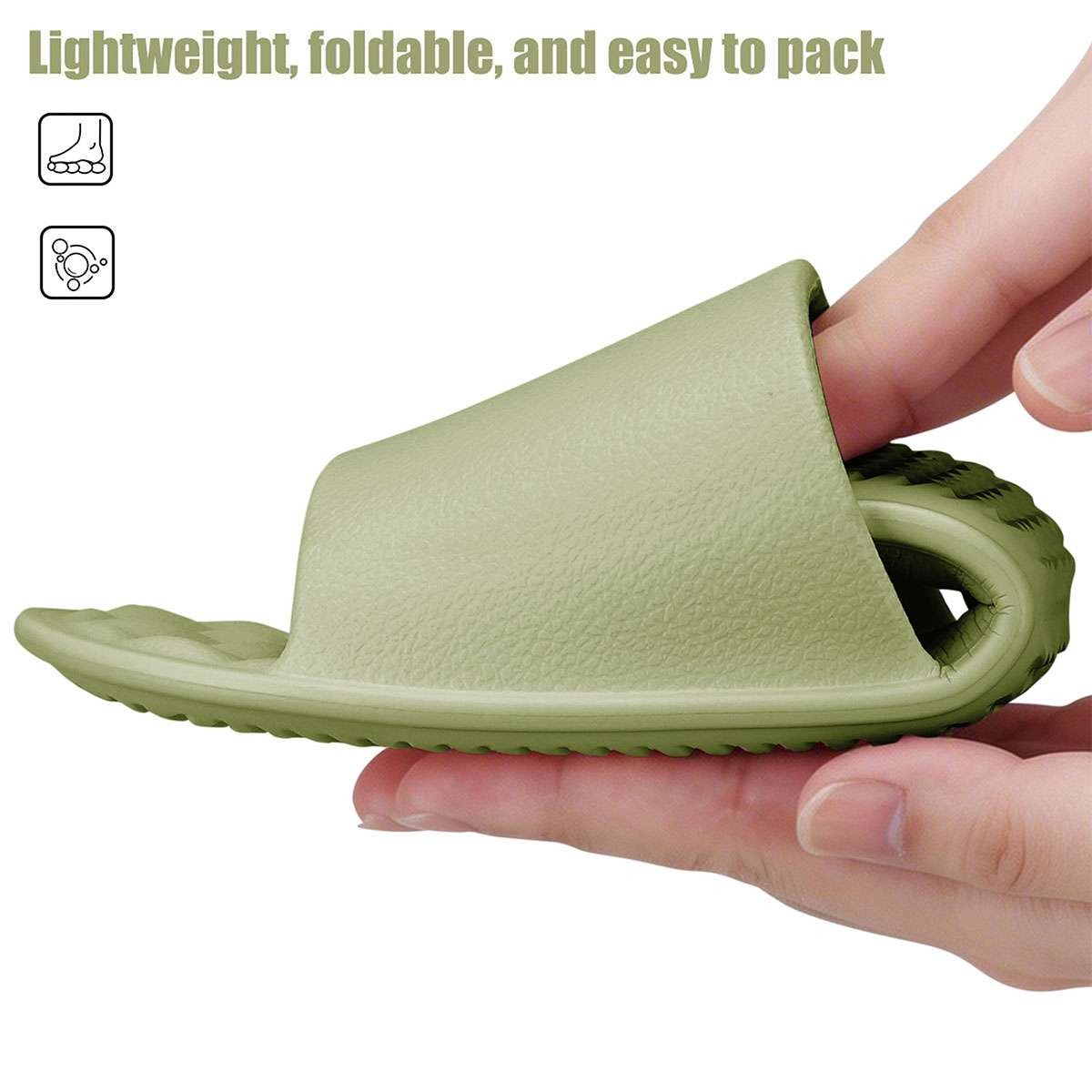 Non Slip Shower Plastic Slippers Couple Unisex Indoor Hotel Bathroom Sandals EVA