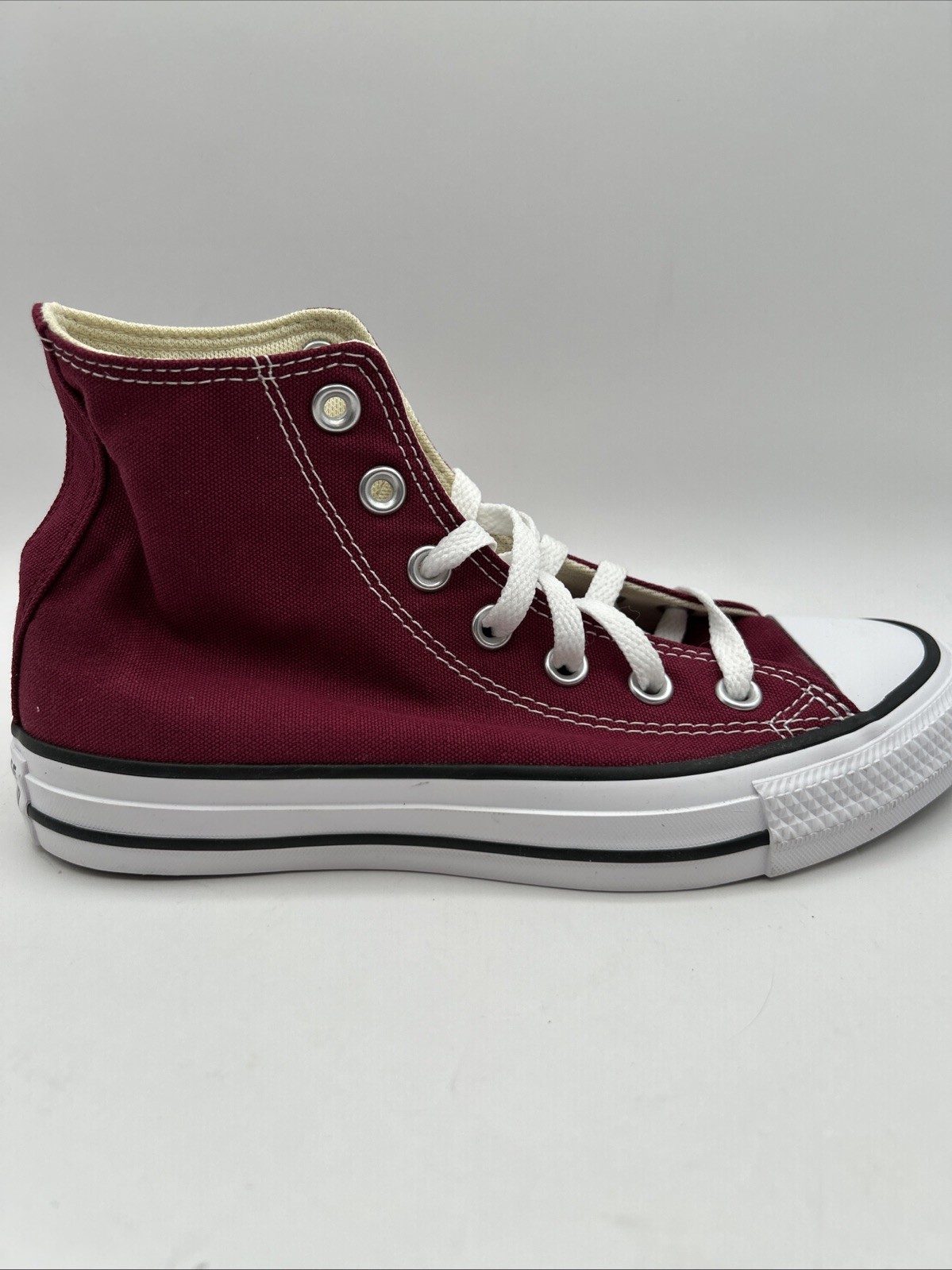 New Converse All Star Maroon Hi Top Canvas Sneakers Shoes Women’s 6 Men’s 4