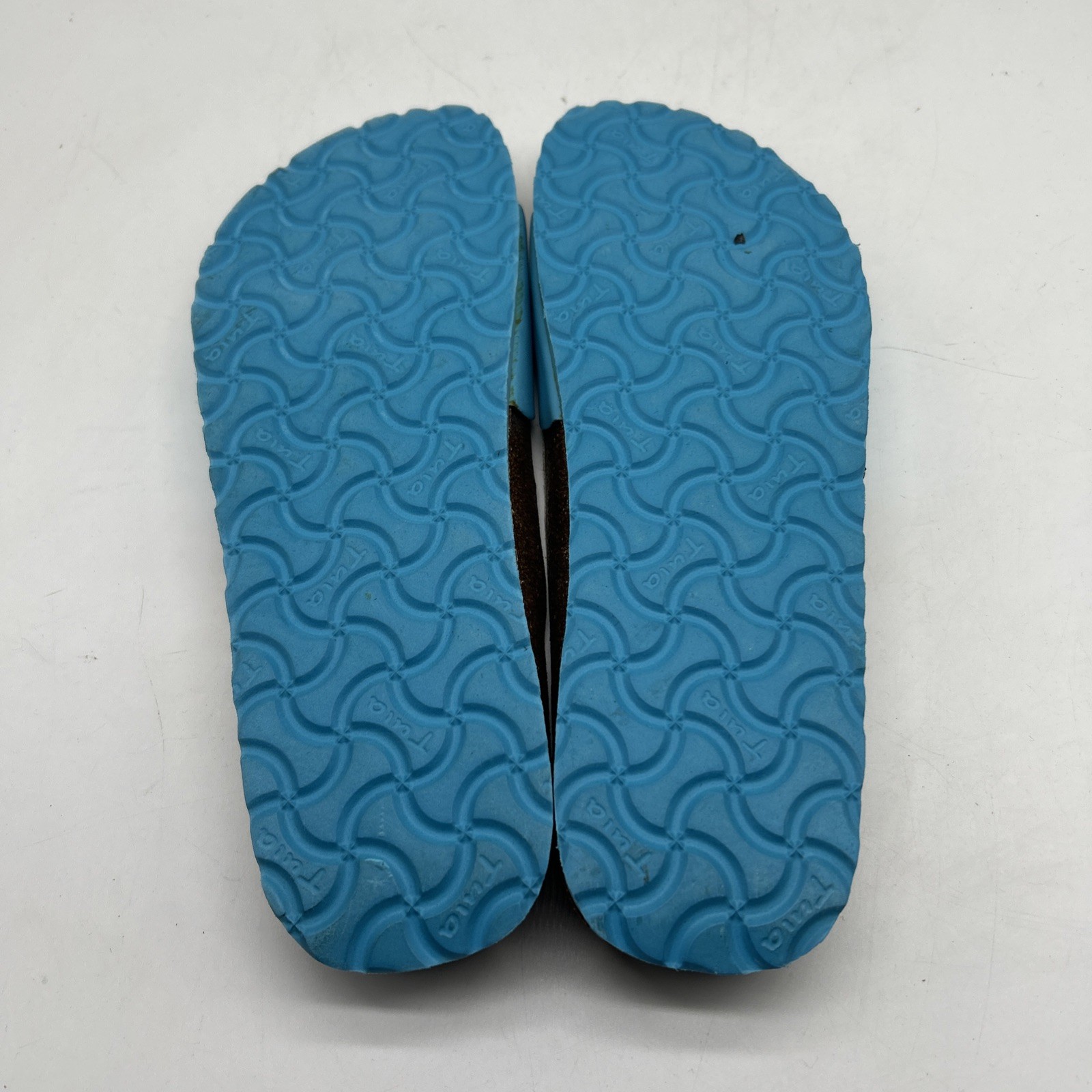 Tula by Birkenstock Slide Sandals 41 / US 10 Blue Buckle Cork Footbed Comfort