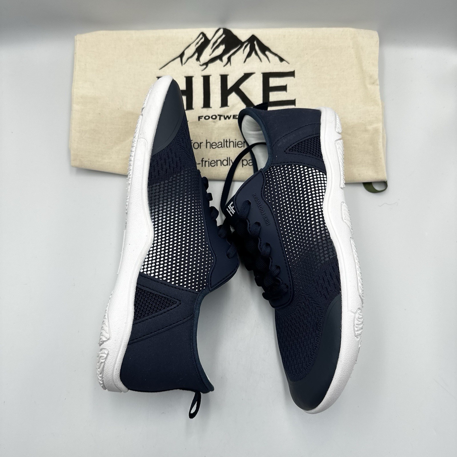 Hike Footwear Stride Blue White Barefoot Sneaker EU 39 M 6-6.5 W 8-8.5 Outdoor