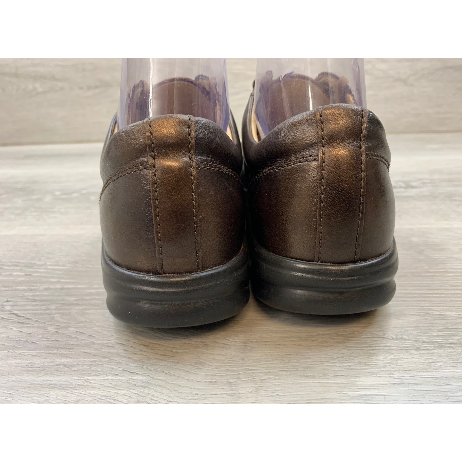 Finn Comfort Women’s Germany Bronze Brown Leather Lace Up Walking 7.5 Shoes