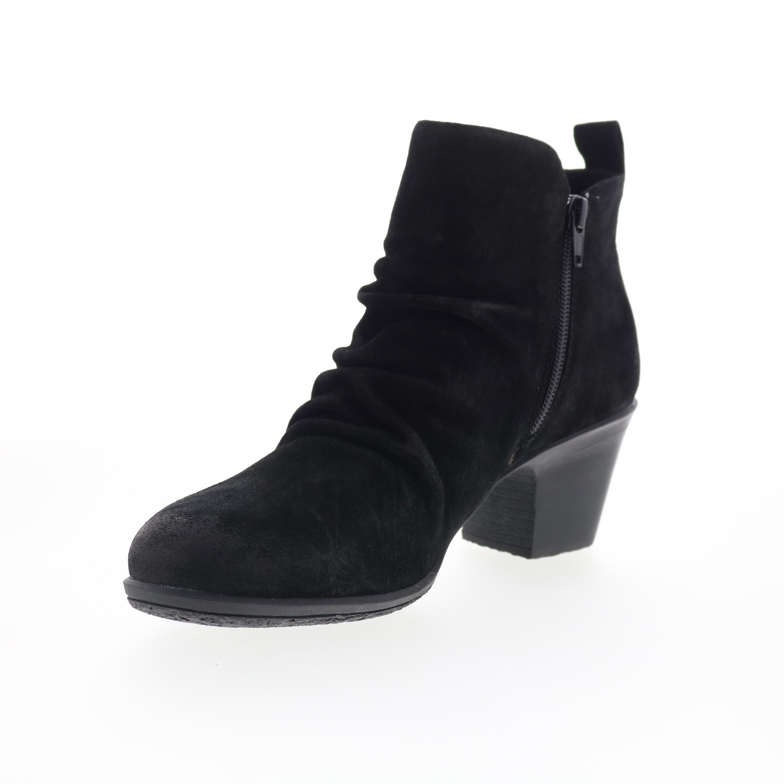 Comfortiva Brandy CT00530 Womens Black Suede Zipper Ankle & Booties Boots
