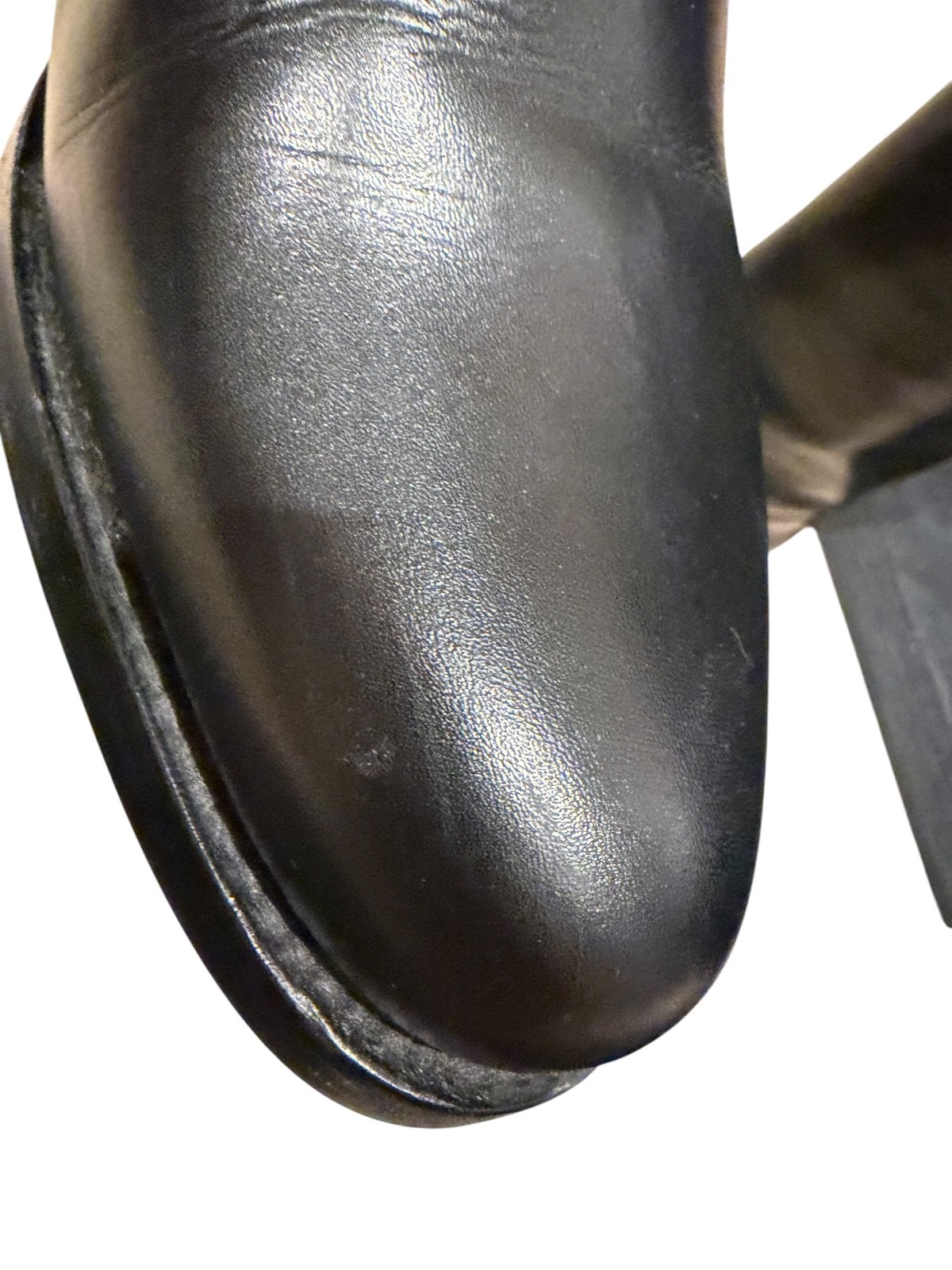 Jil Sander Two Tone Black Grey Leather Riding Boots Women EU 37 US 6.5 $1400!