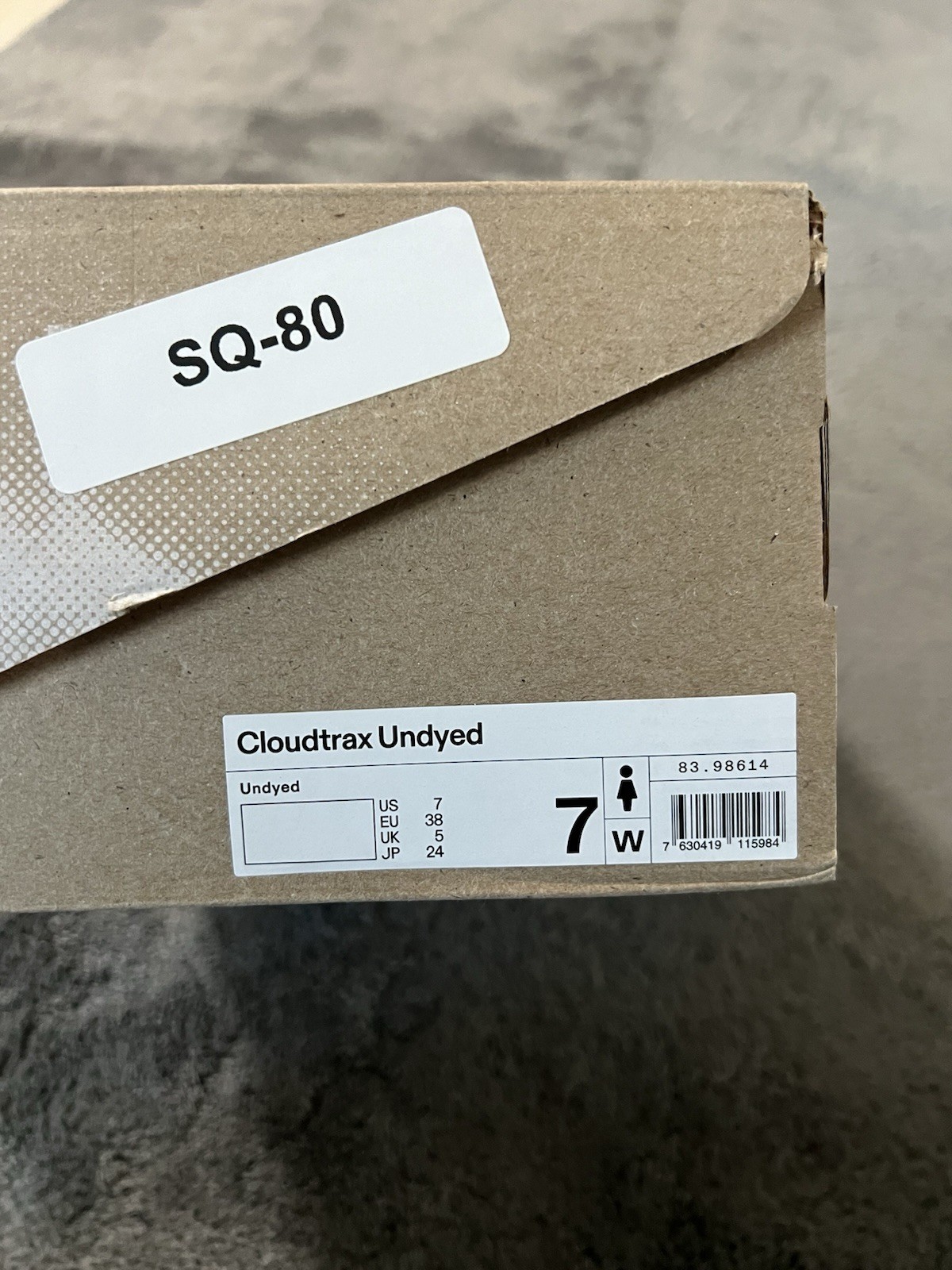 On Womens Cloudtrax Undyed White Size 7 Textile Synthetic Hiking Shoes