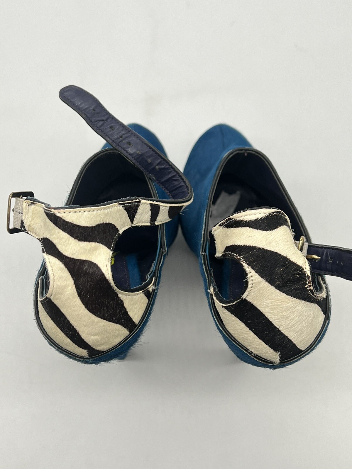 London Trash «Wynne» Teal 6.5″ Stiletto 2″ Platform Ankle Strap