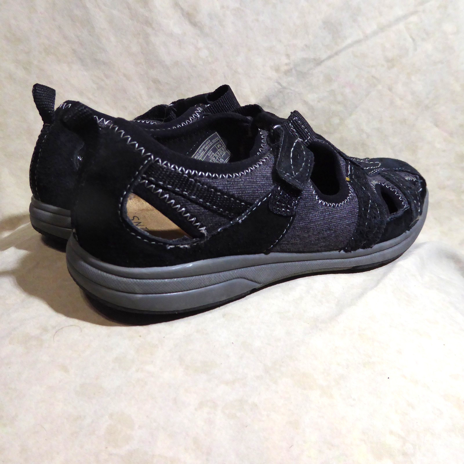 🩰 Earth Origins Strappy Mary Janes 8.5 M Black Leather; Stitched Details