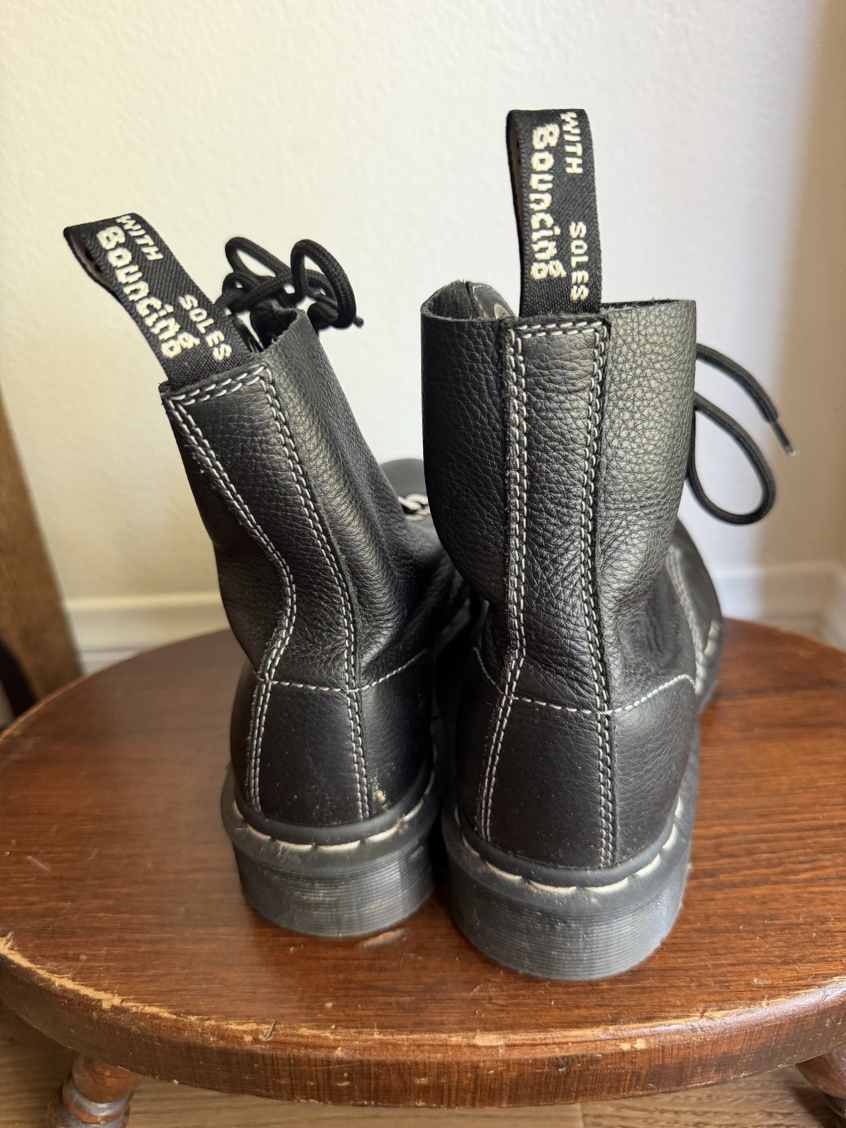 1460 Pascal Hdw Black Virginia Boots Women’s Size 7 Retail $170