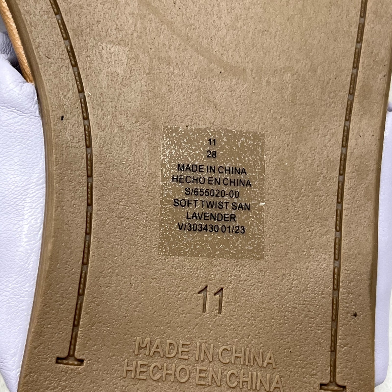 Old Navy Lavender Faux-Leather Soft Twist Sandals Women’s Size 11 NEW