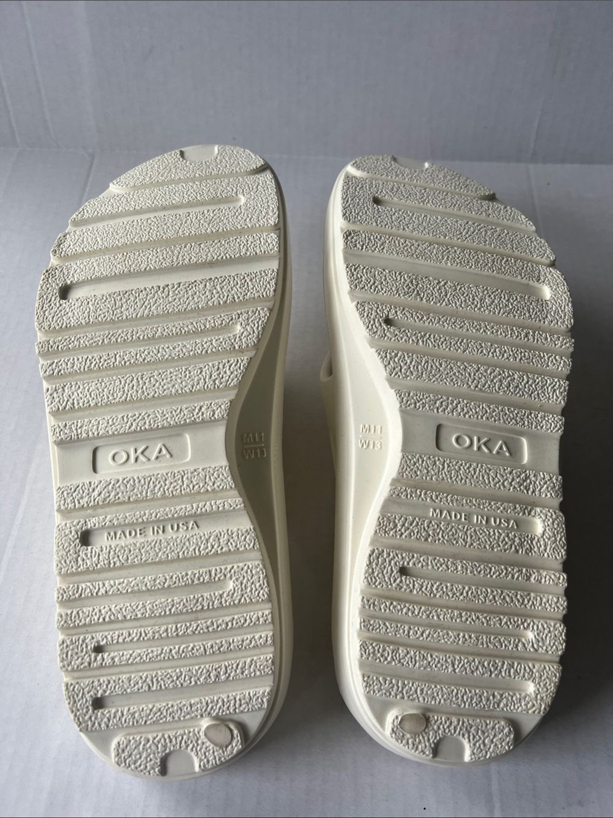 OKA White Foam Thong Sandals br RECOVERY FLIP FLOP, ROASTED OOLONG| UNISEX
