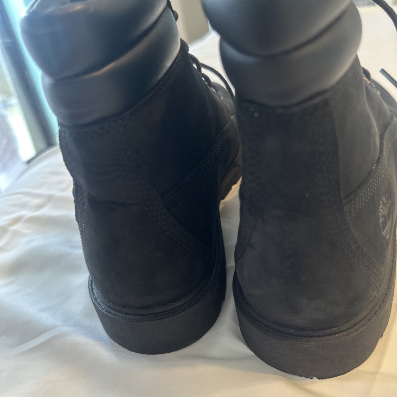 Timberland Women’s Linden Woods 6-Inch Waterproof Boots Black Nubuck Size 9 New