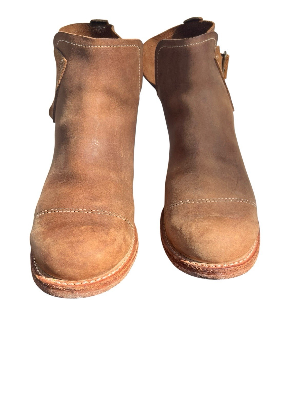 Vtg Timberland Boot Company Women Sz 11 M Brown Suede Side Buckle Ankle #263085