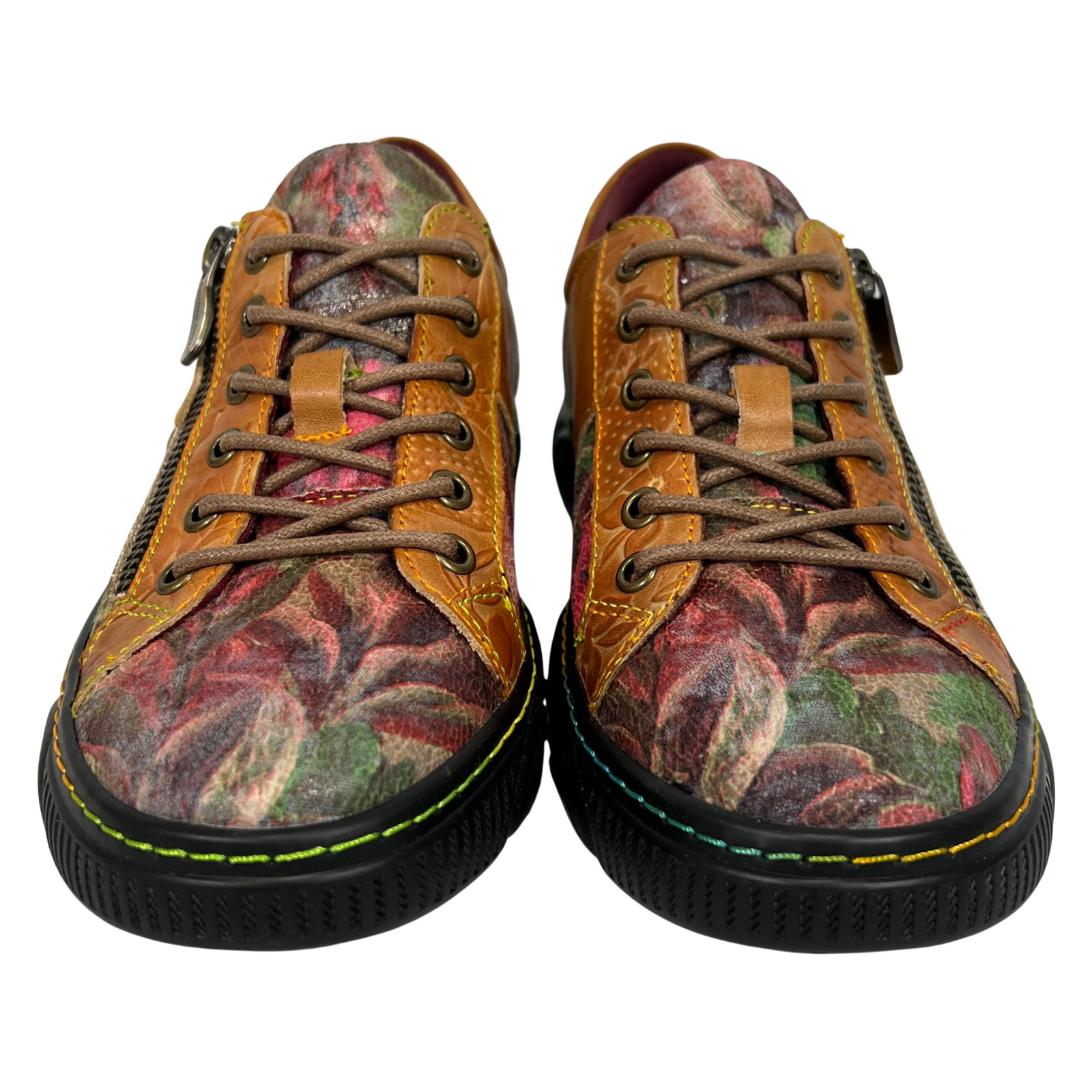 L’Artiste By Spring Step Women’s Danli Bloom Fashion Leather Sneakers Size EU 37