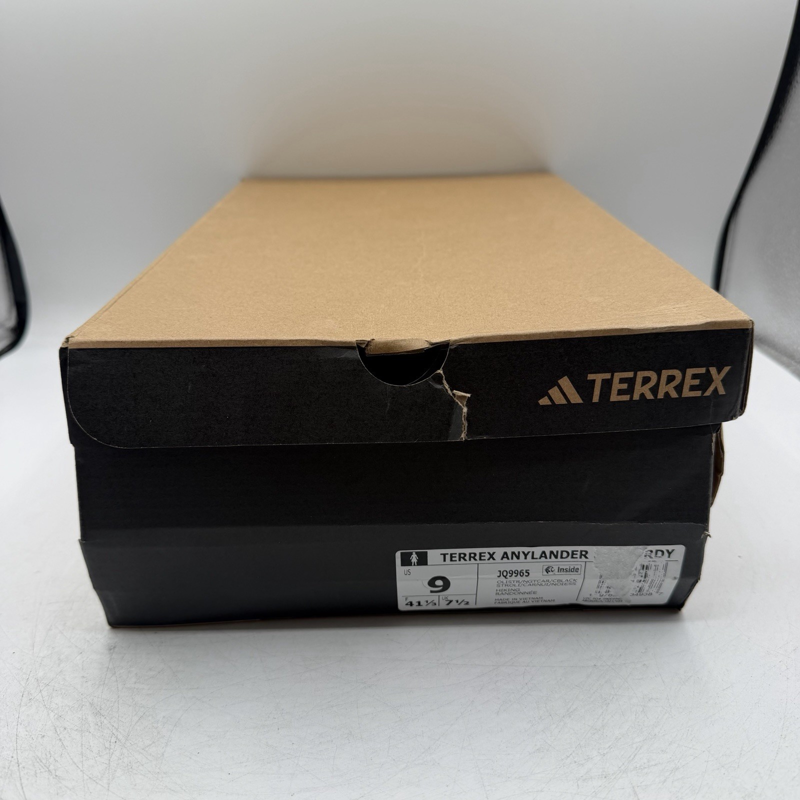 Adidas Terrex Anylander Mid Rain.Rdy Hiking Boots Womens Sz 9 Olive Green JQ9965