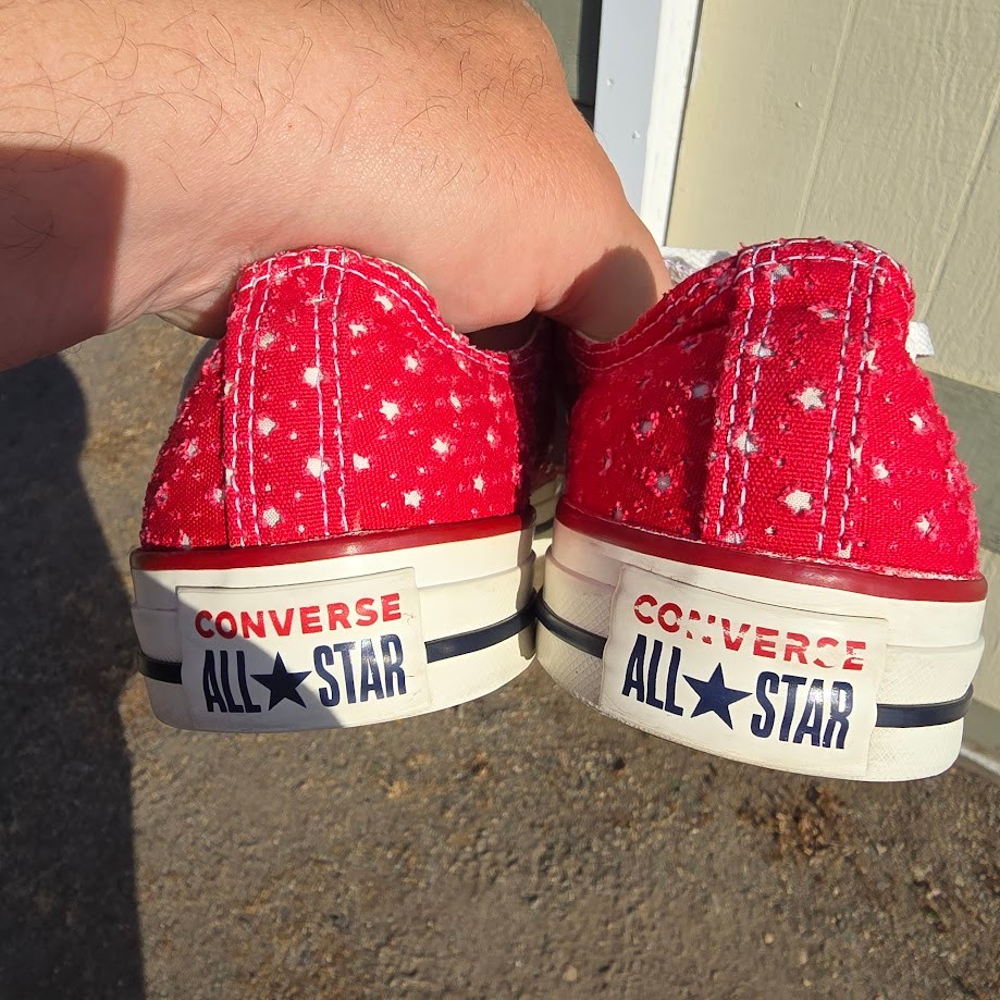 Converse Shoes Size M 10 W 12 Unisex CT All Star Ox 160517F Red Running Sneakers
