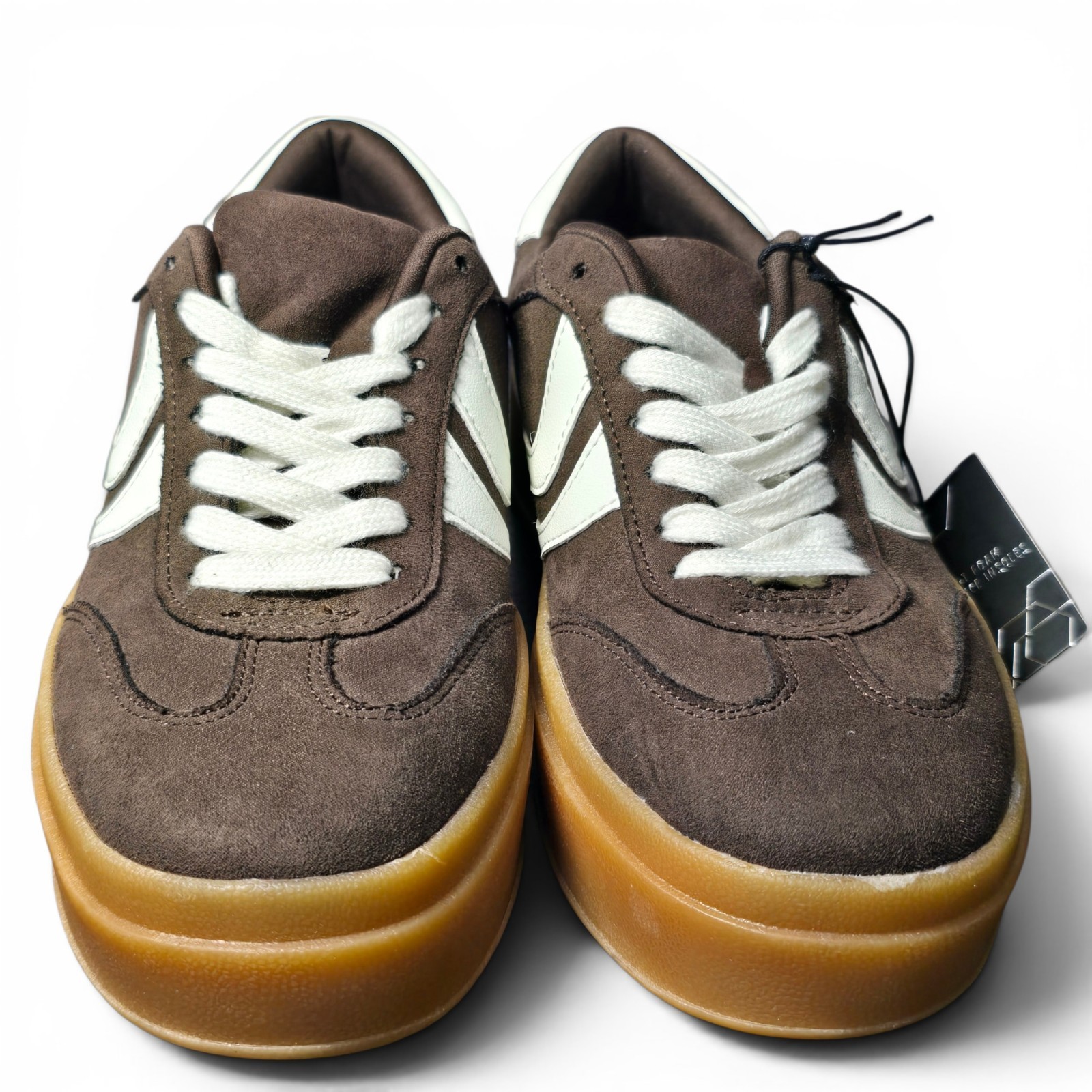 Madden NYC Womens Size 9 Brown Chocolate Low Top Platform Shoes Sneakers Suede
