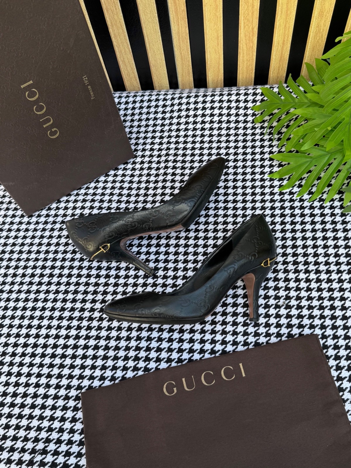 Gucci Women’s Shoes Leather Guccissima Heel 310184 Size US 6 / IT 36 / EU 36