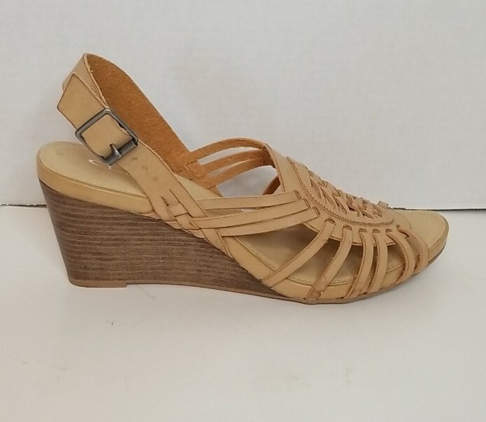 CL Chinese Laundry Shoes Heist Burnished Pale Nude Sandals Wedge Woman’s Size 10
