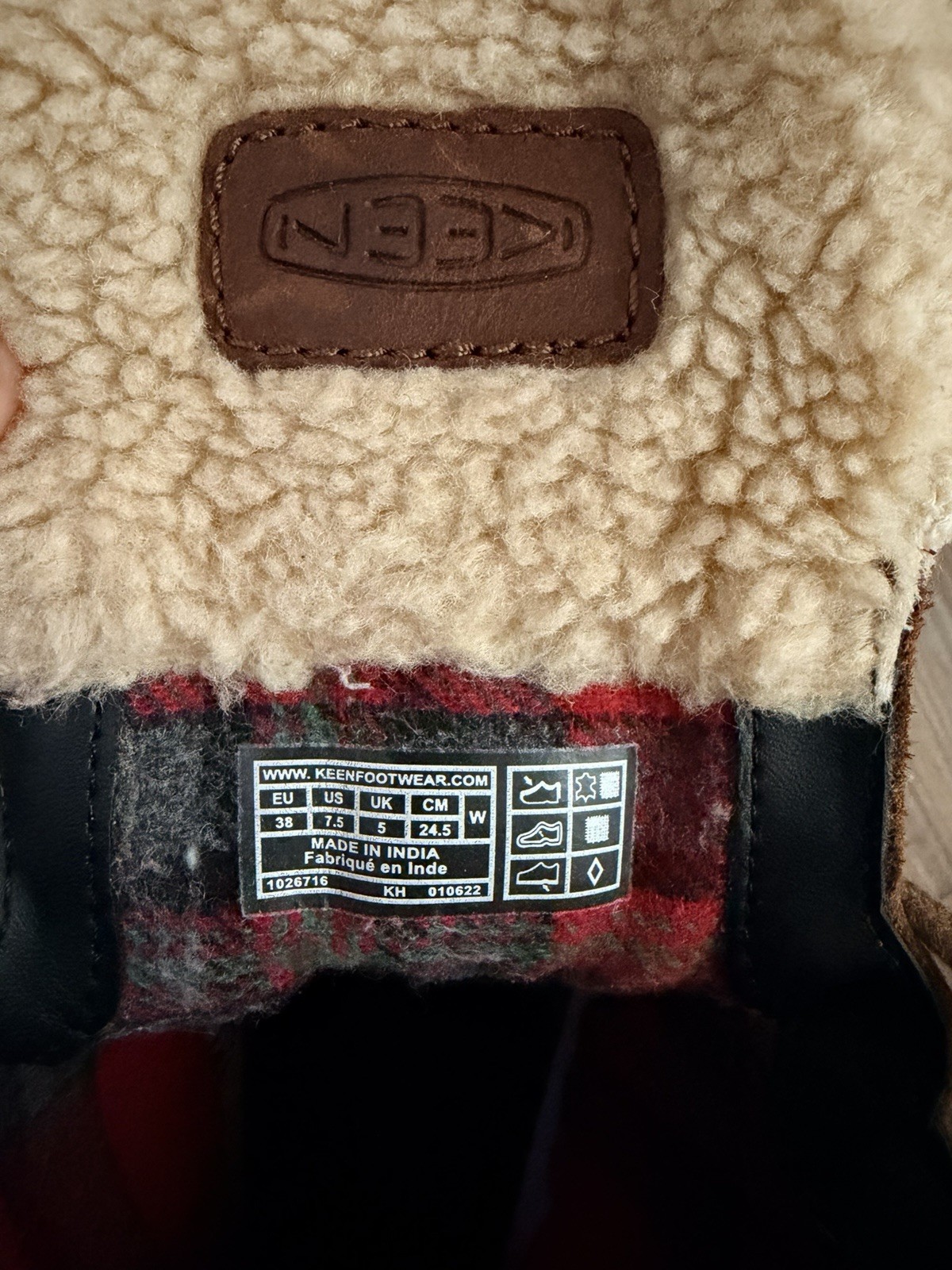 KEEN Leather Faux Fur Lined Lace-Up Ankle Snow Boots Brown Women US 7.5 EU 38