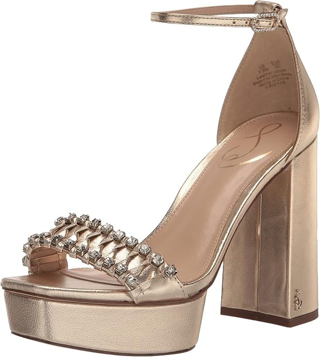 Sam Edelman Women’s Ninette Platform Gold Leaf