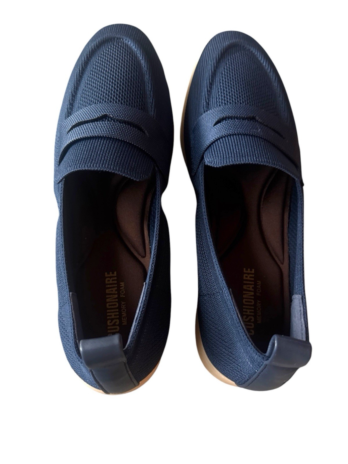Cushionaire Women’s Jupiter Comfort Loafer Size 10 Navy Blue Memory Foam